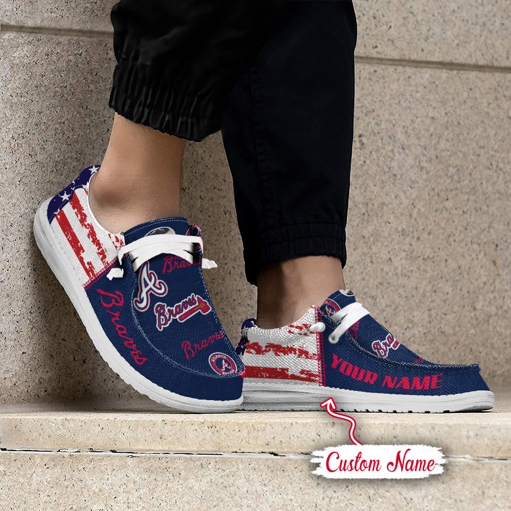 footwearelite atlanta braves custom name hey dude shoes sctt6