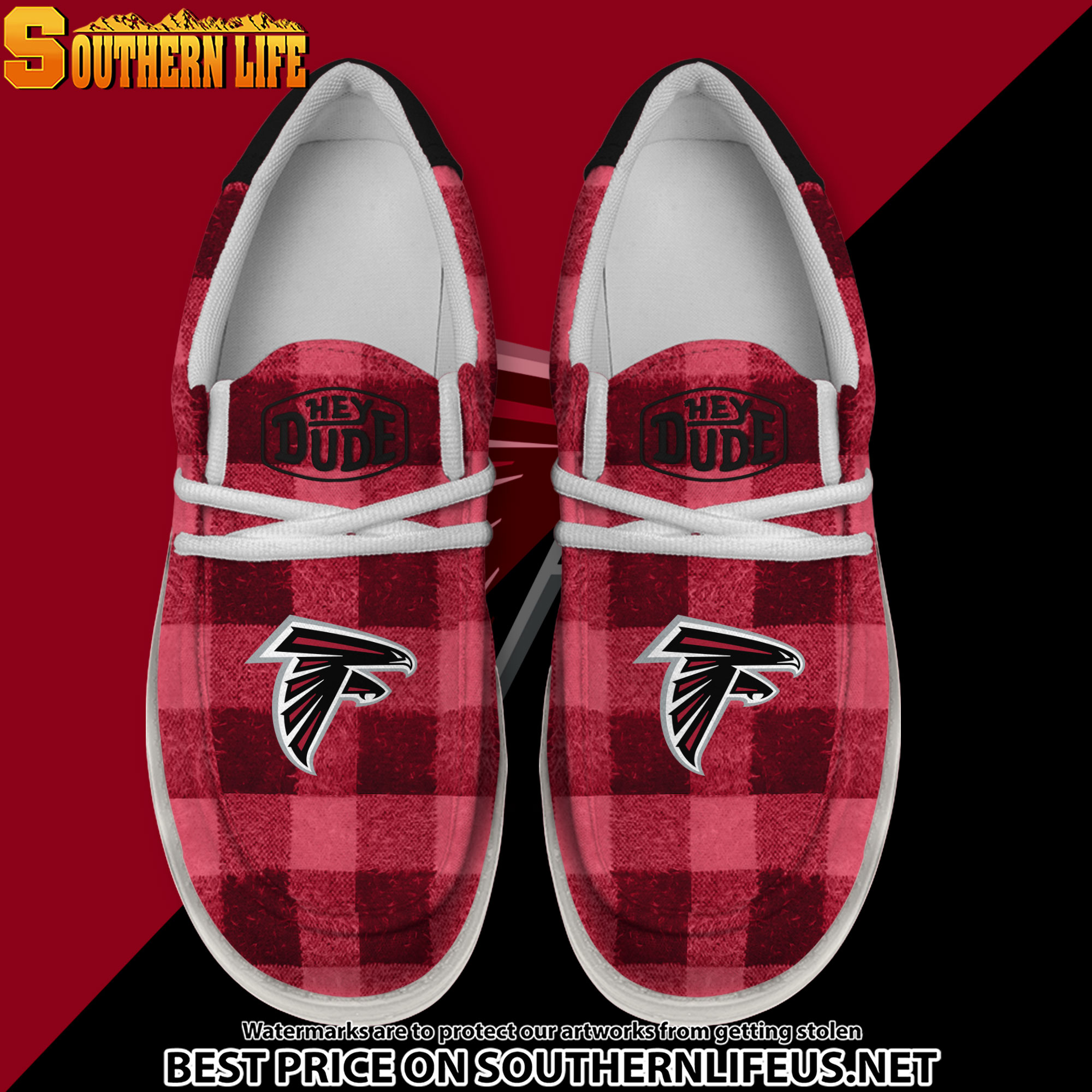 footwearelite atlanta falcons custom name hey dude shoes amp7u