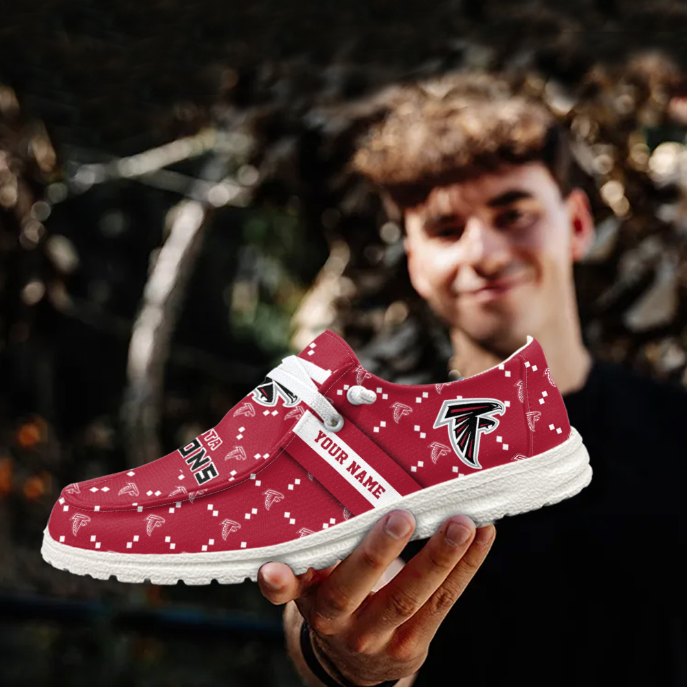 footwearelite atlanta falcons custom name hey dude shoes botjf