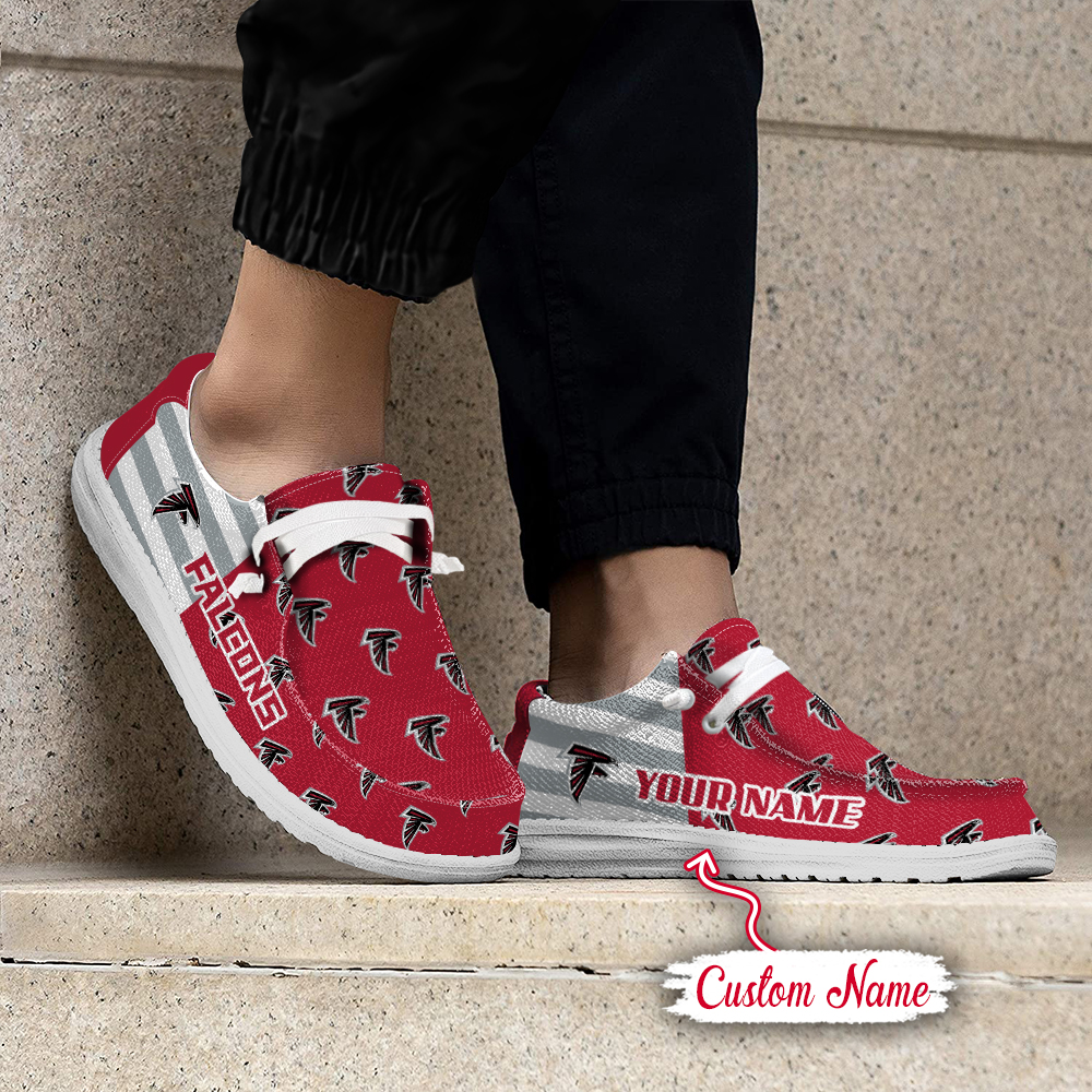 footwearelite atlanta falcons custom name hey dude shoes ef0lo