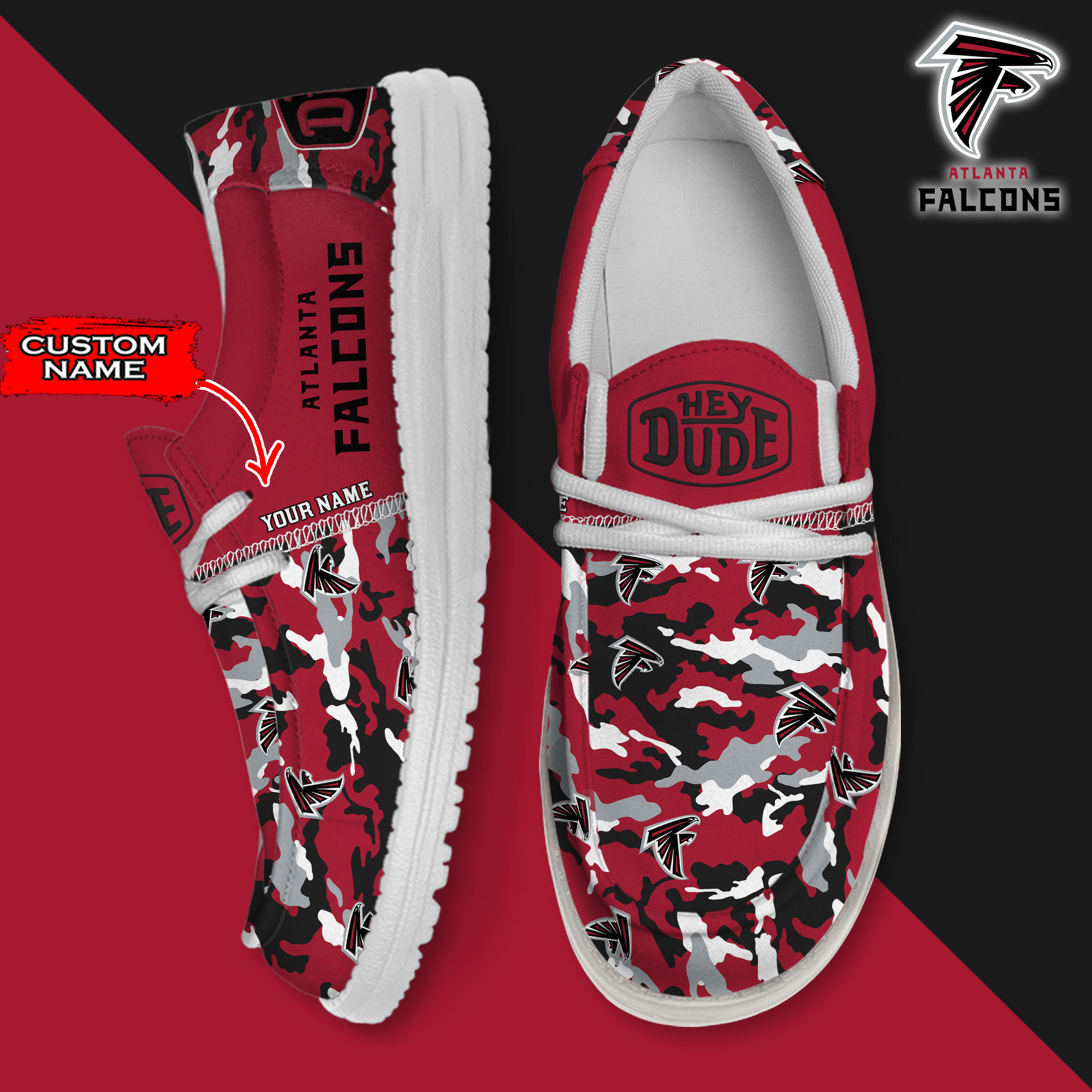 footwearelite atlanta falcons custom name hey dude shoes ggzp4