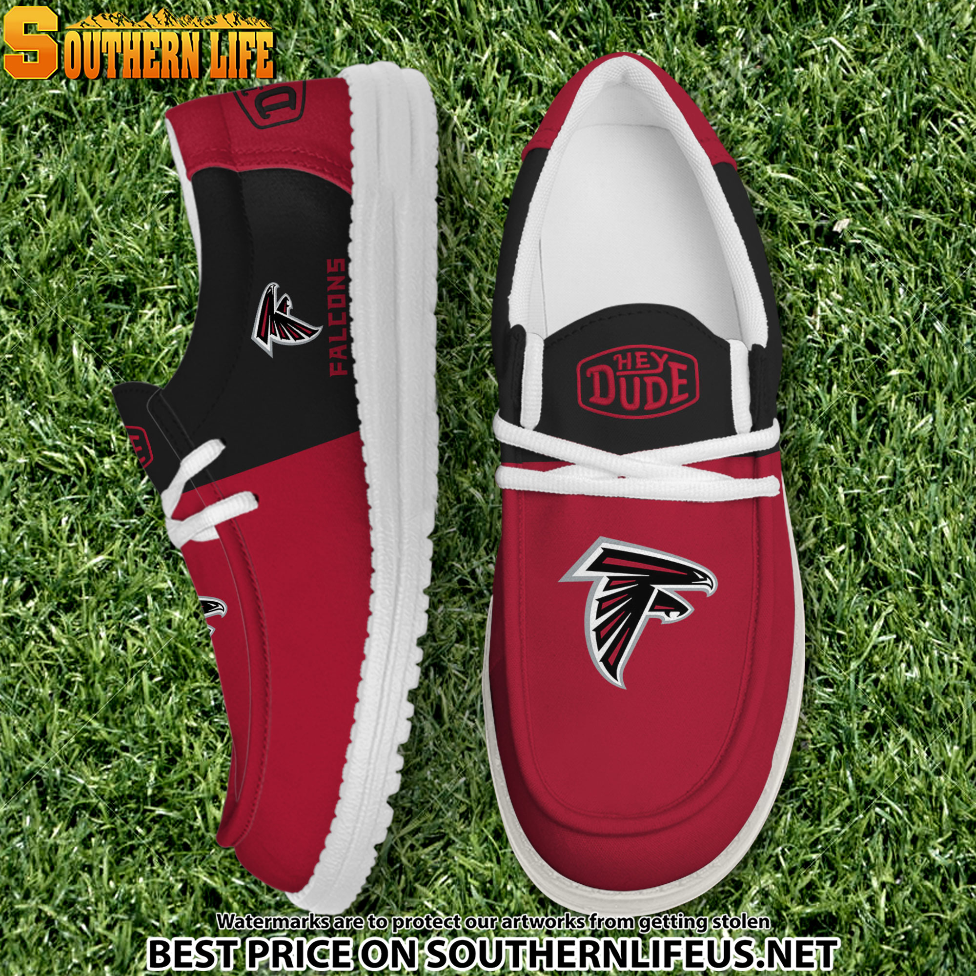 footwearelite atlanta falcons custom name hey dude shoes gnkuo