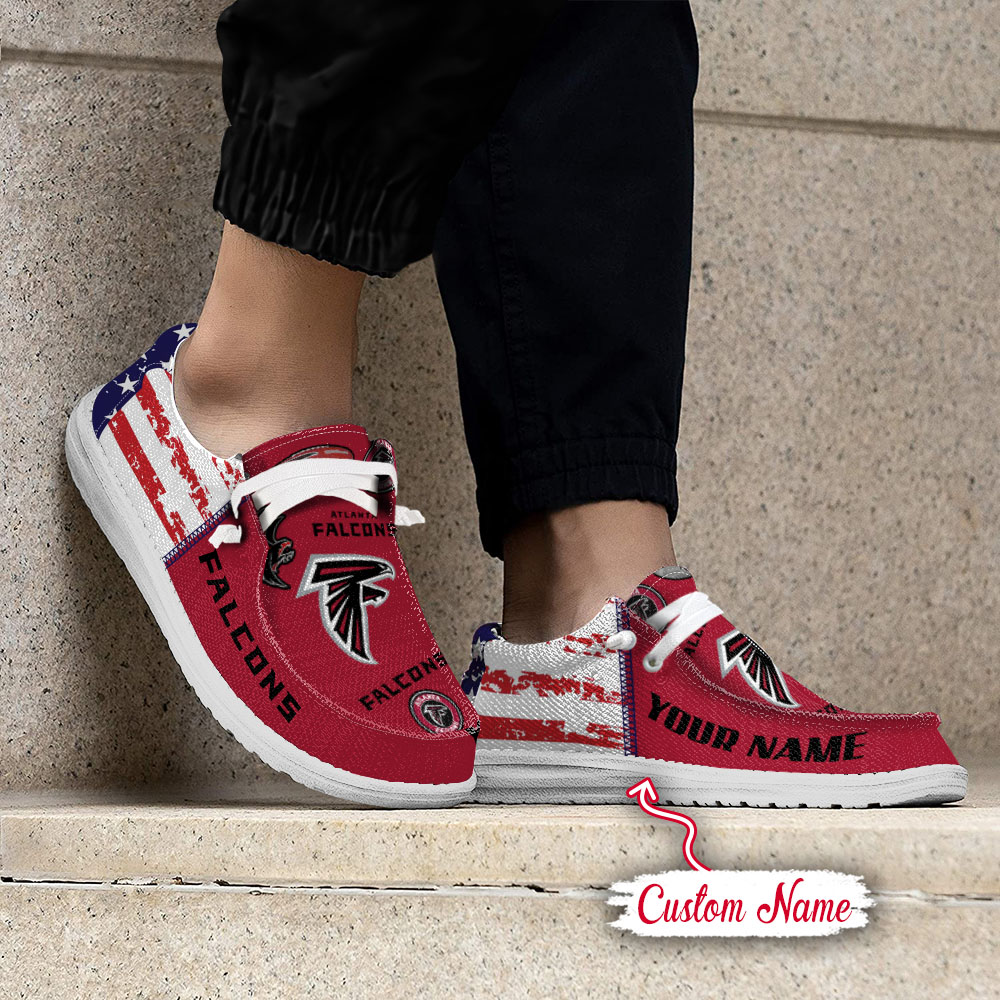 footwearelite atlanta falcons custom name hey dude shoes hhuau