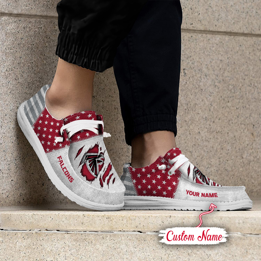 footwearelite atlanta falcons custom name hey dude shoes hmqpk