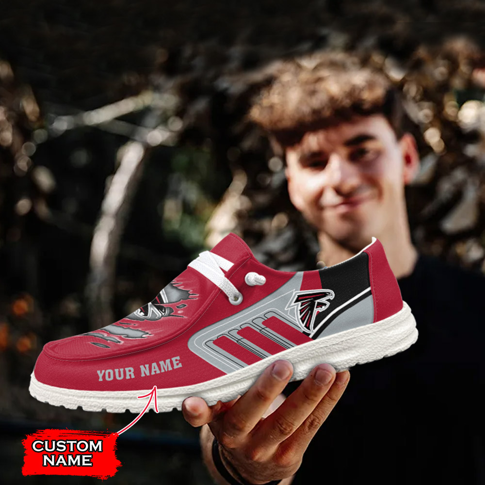 footwearelite atlanta falcons custom name hey dude shoes ixqsv