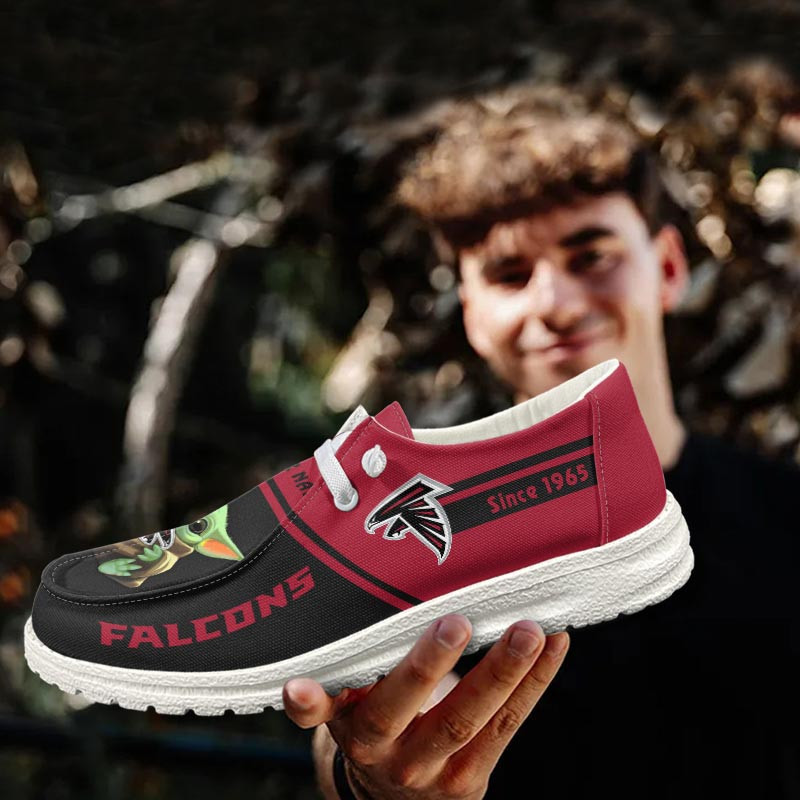 footwearelite atlanta falcons custom name hey dude shoes nbshb