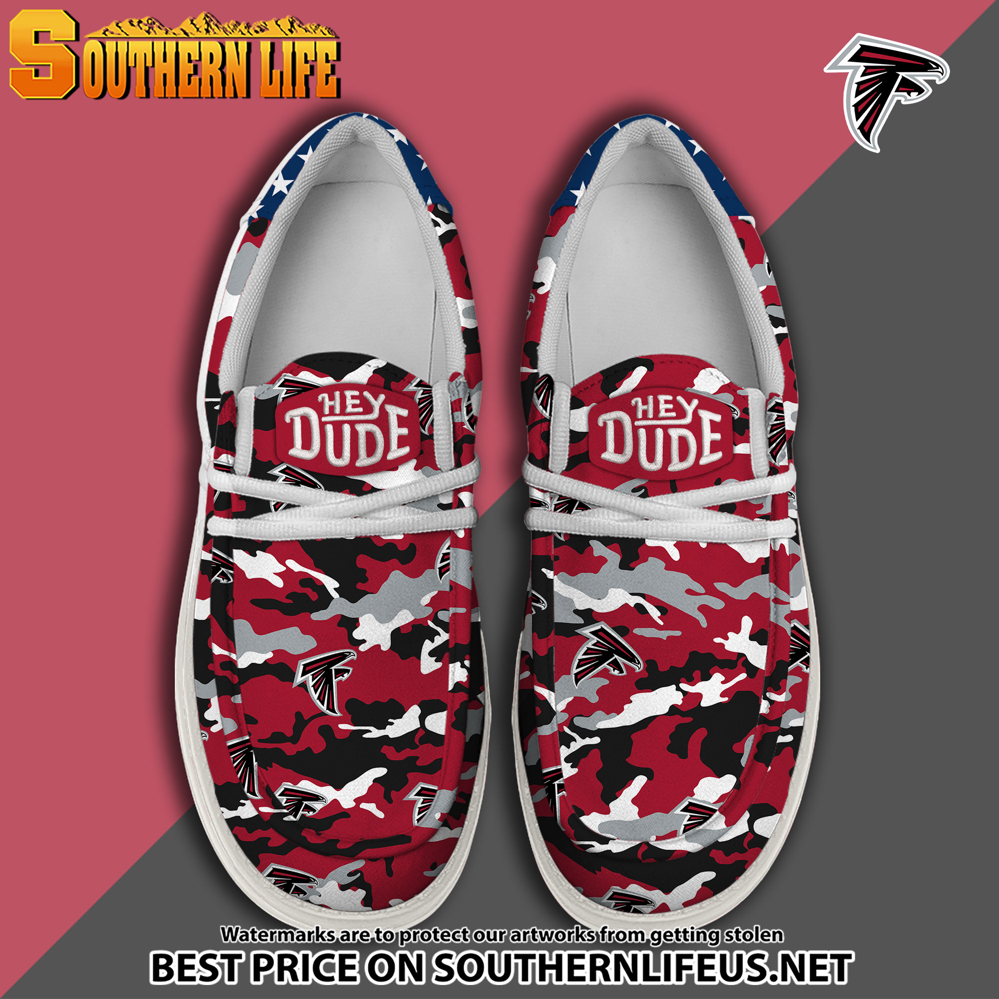 footwearelite atlanta falcons custom name hey dude shoes svxq0