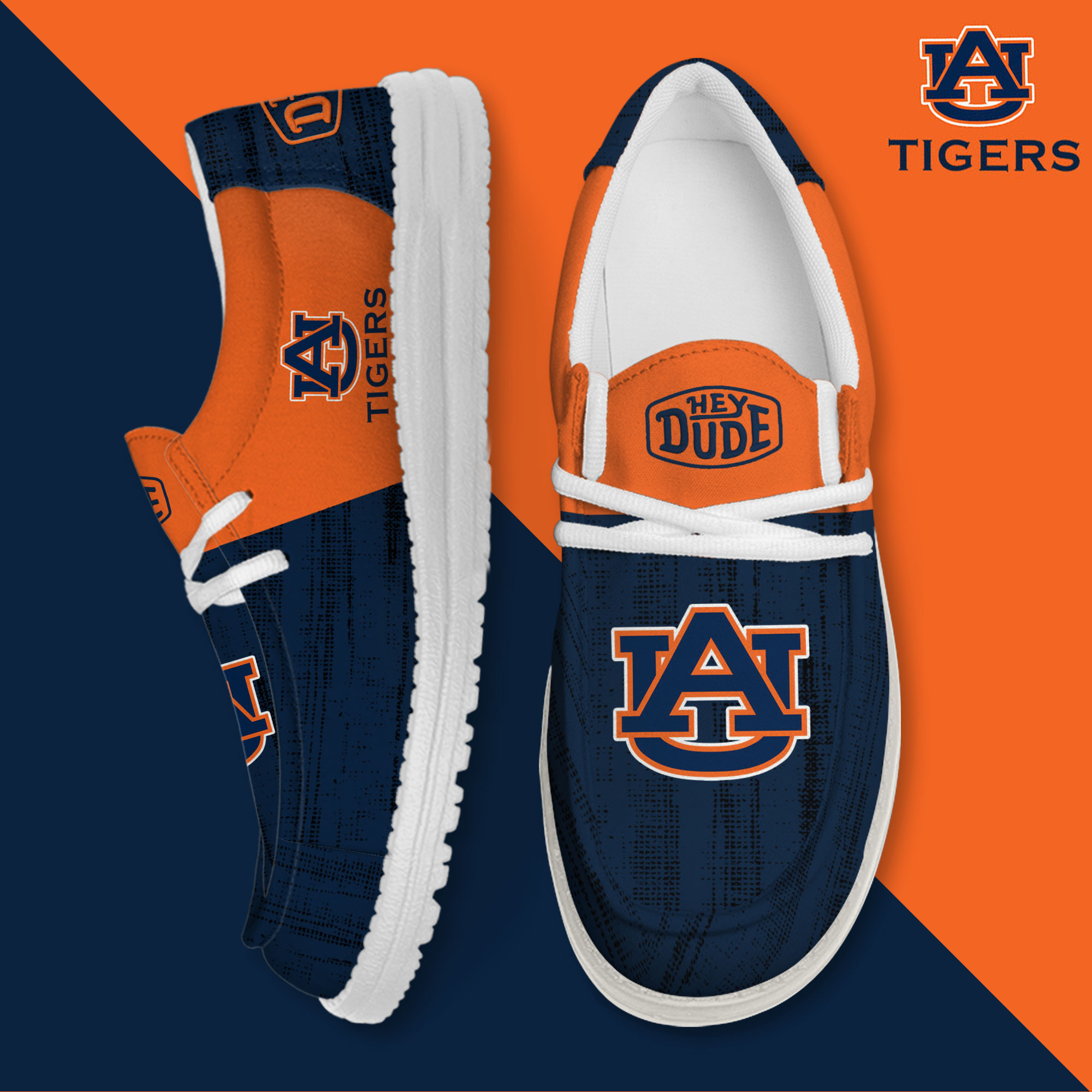 footwearelite auburn tigers custom name hey dude shoes 2xm7z