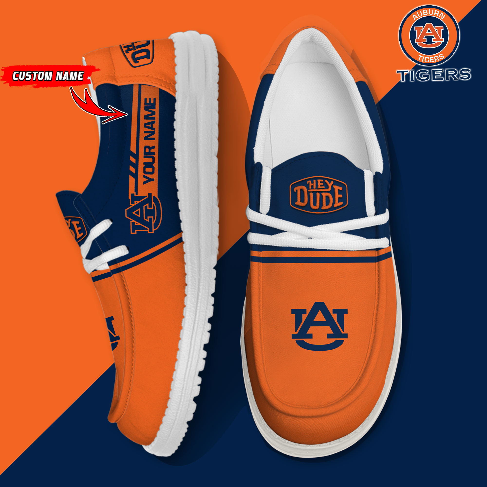 footwearelite auburn tigers custom name hey dude shoes qc0tw