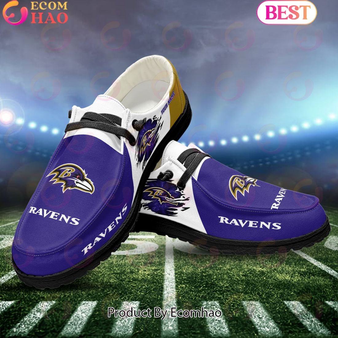 footwearelite baltimore ravens custom name hey dude shoes hfuxb