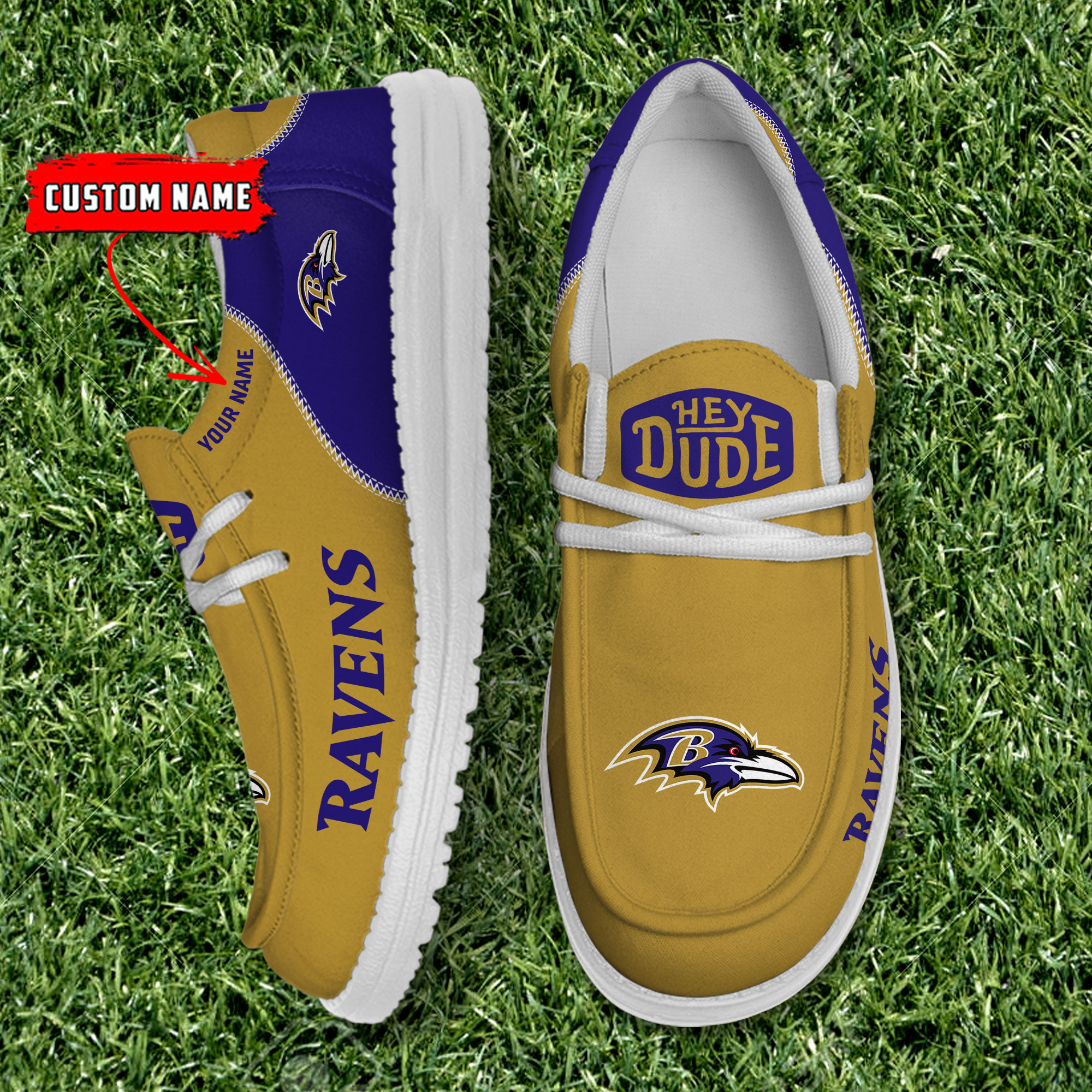 footwearelite baltimore ravens custom name hey dude shoes hvw8v