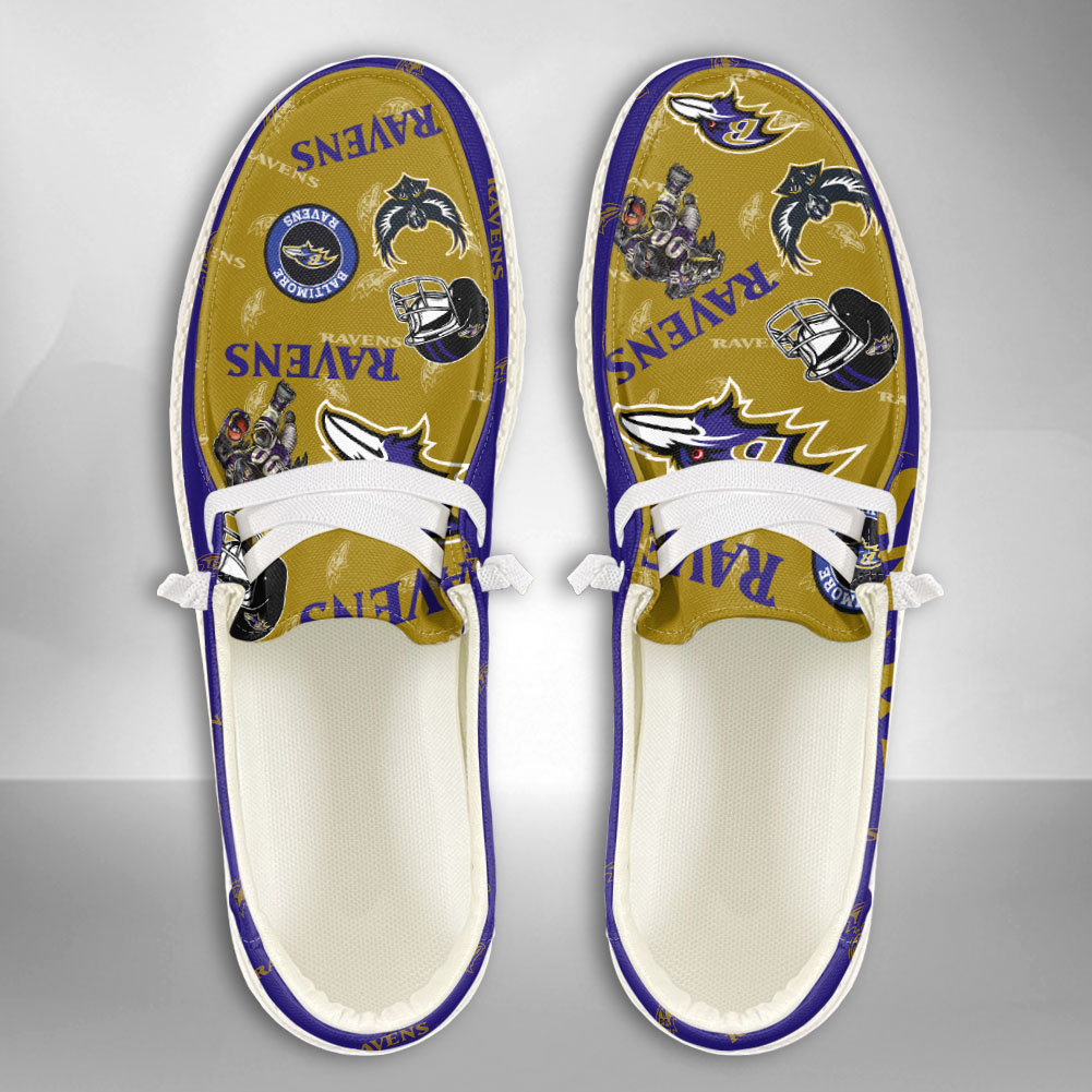 footwearelite baltimore ravens custom name hey dude shoes mssnf