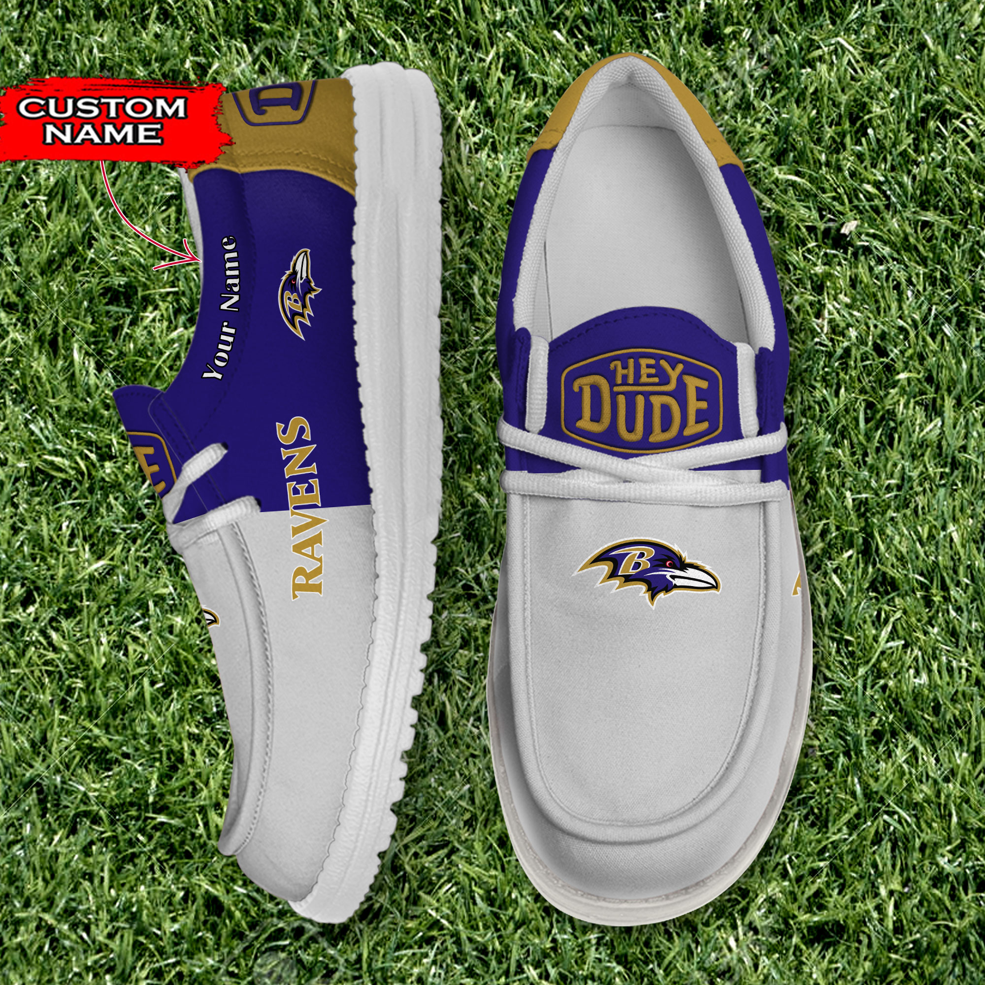 footwearelite baltimore ravens custom name hey dude shoes n9w7b