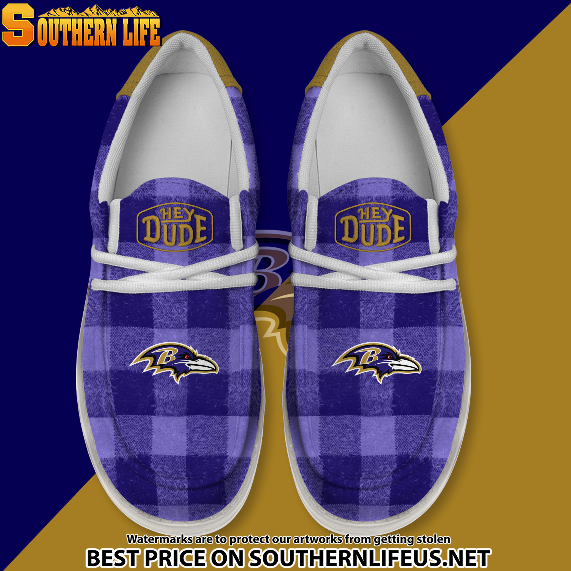 footwearelite baltimore ravens custom name hey dude shoes oymtn