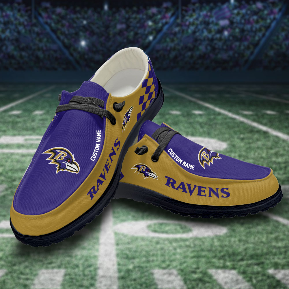 footwearelite baltimore ravens custom name hey dude shoes xwwy2