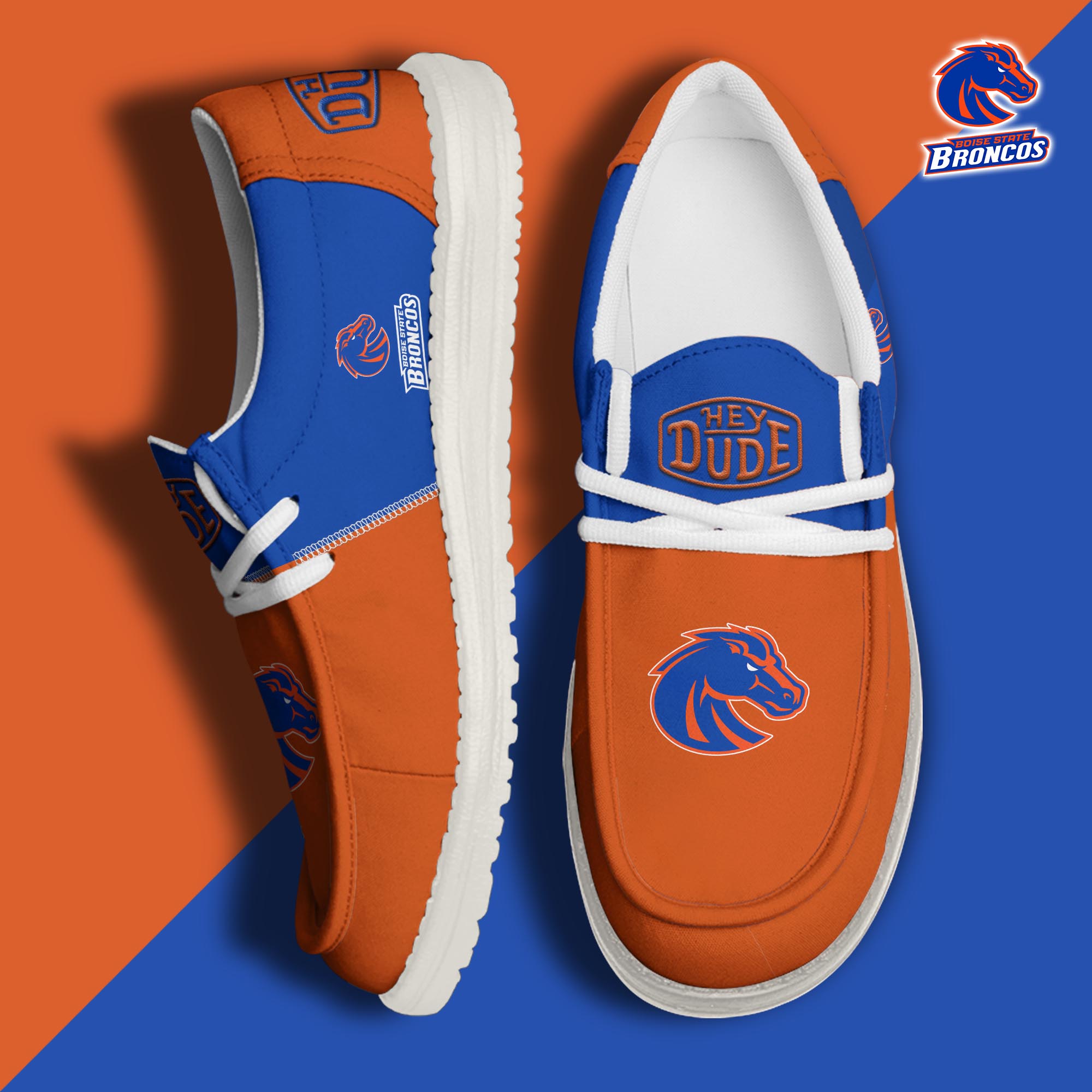 footwearelite boise state broncos custom name hey dude shoes au1ml