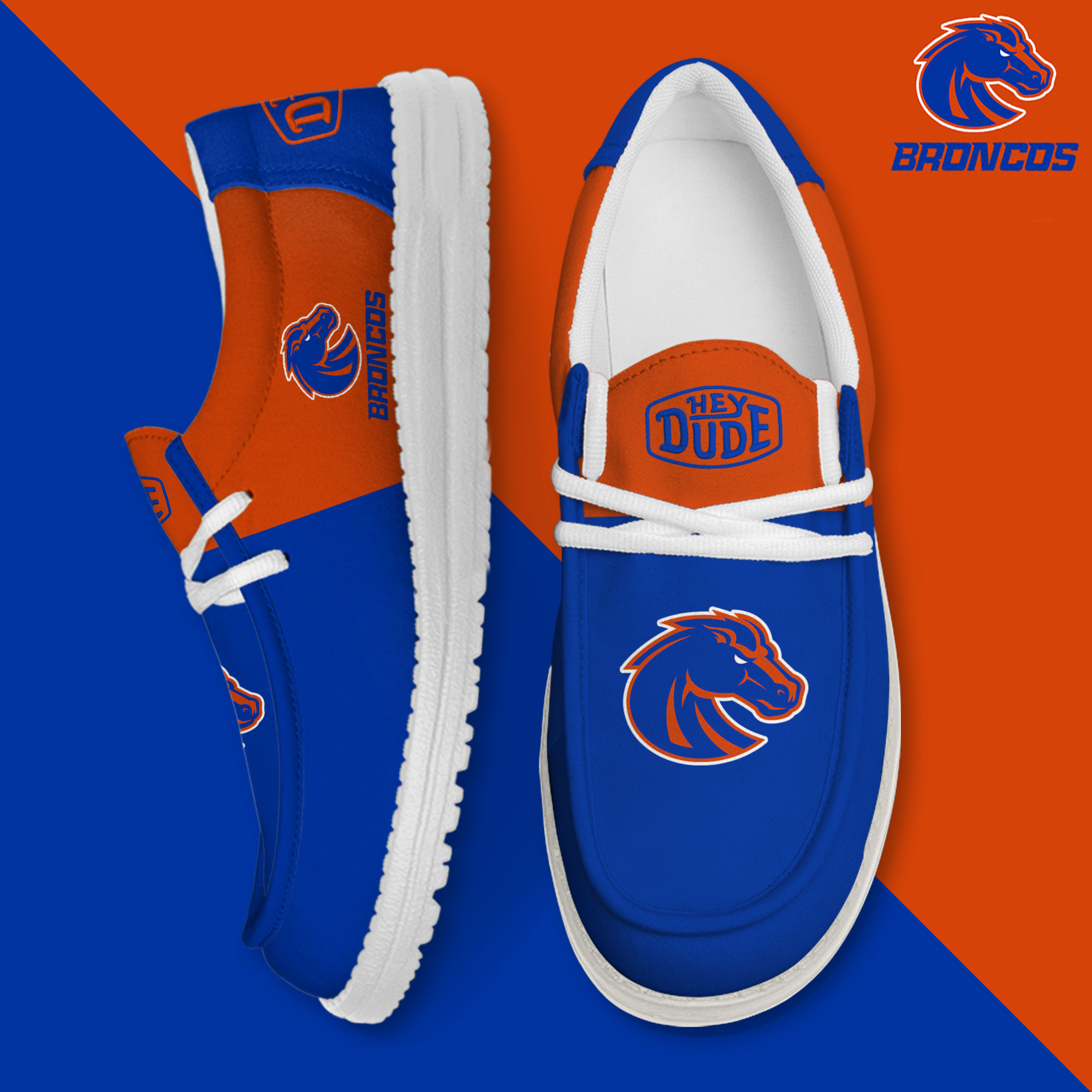 footwearelite boise state broncos custom name hey dude shoes sbjrs