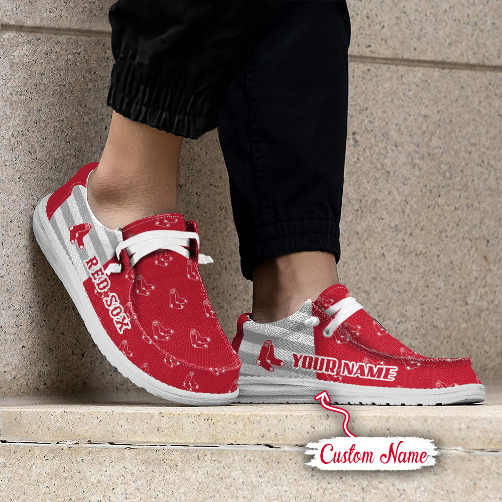 footwearelite boston red sox custom name hey dude shoes epod9