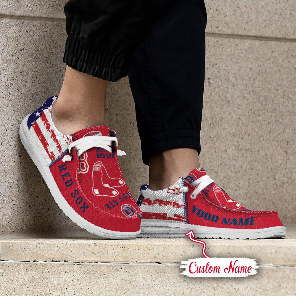 footwearelite boston red sox custom name hey dude shoes rlbxd