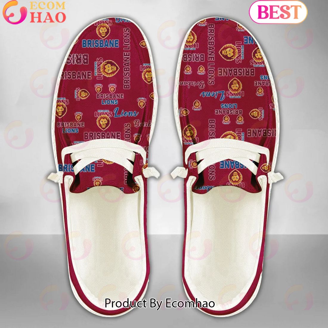 footwearelite brisbane lions custom name hey dude shoes wrbyj