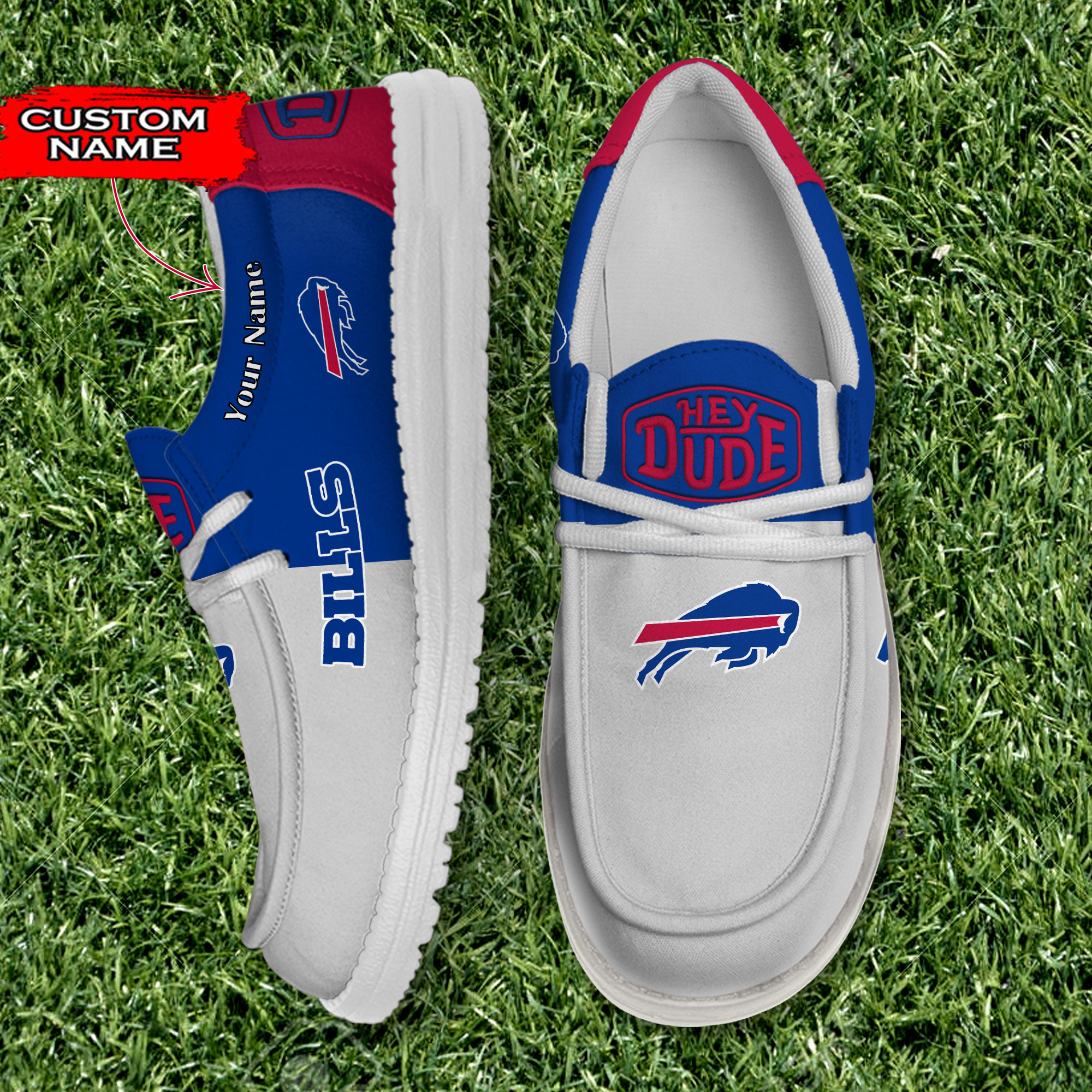 footwearelite buffalo bills custom name hey dude shoes itops