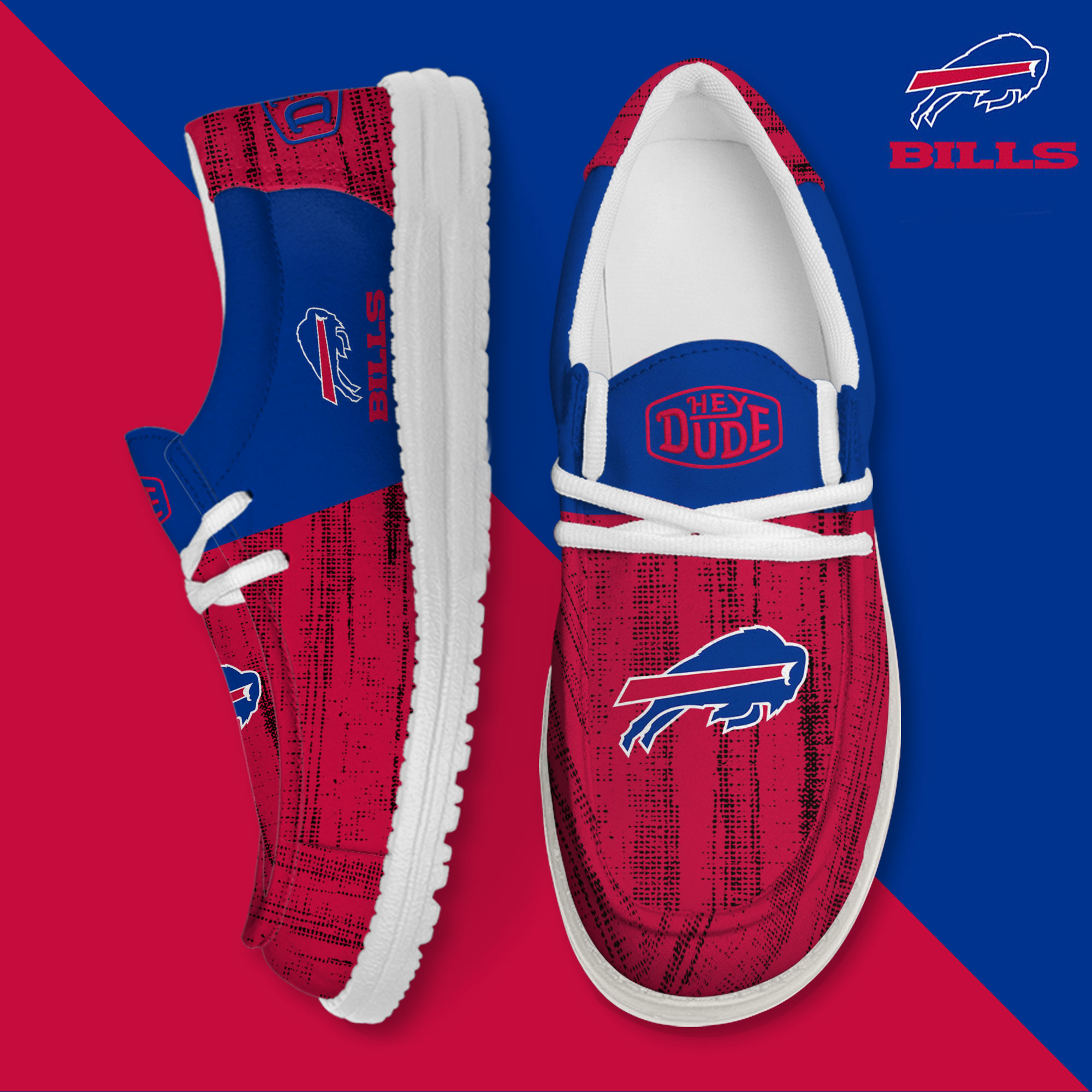 footwearelite buffalo bills custom name hey dude shoes myudd