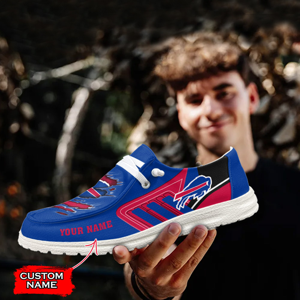 footwearelite buffalo bills custom name hey dude shoes s6pxj