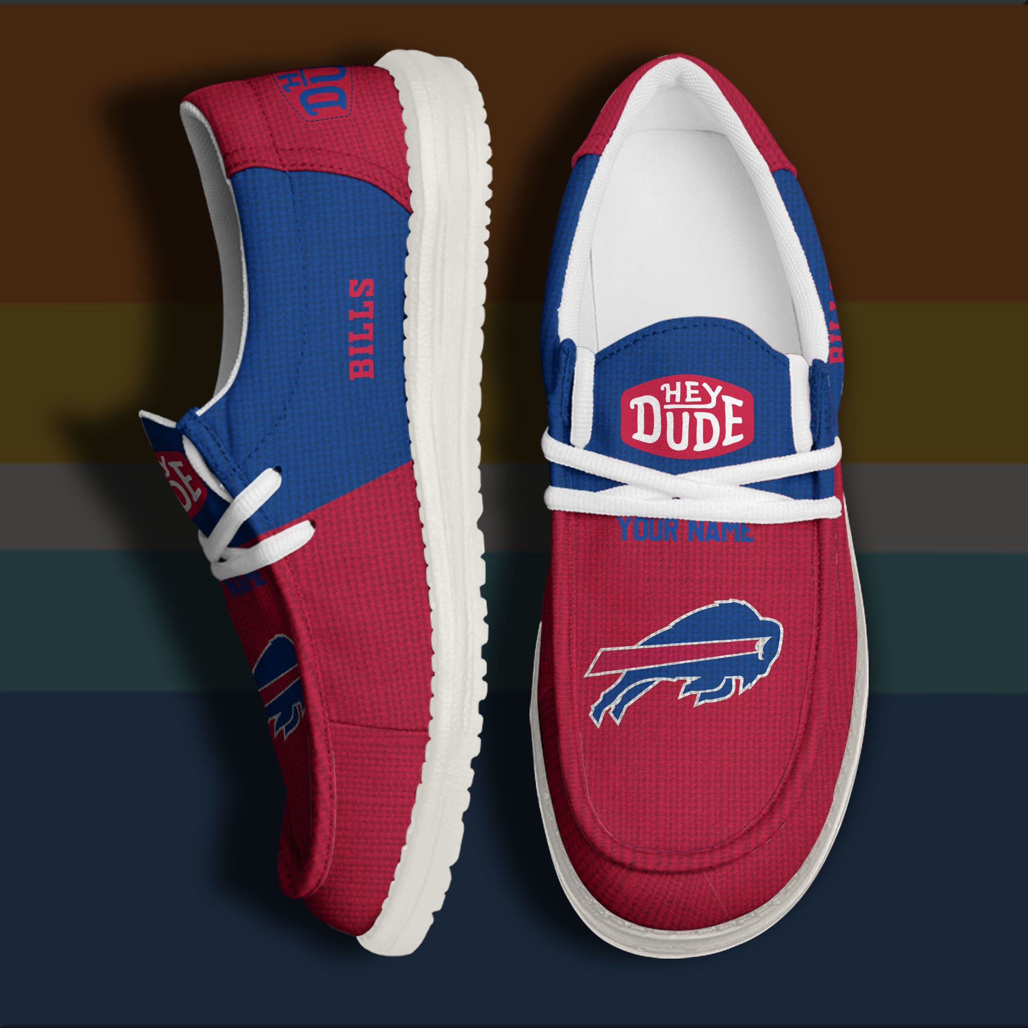 footwearelite buffalo bills custom name hey dude shoes sntwo