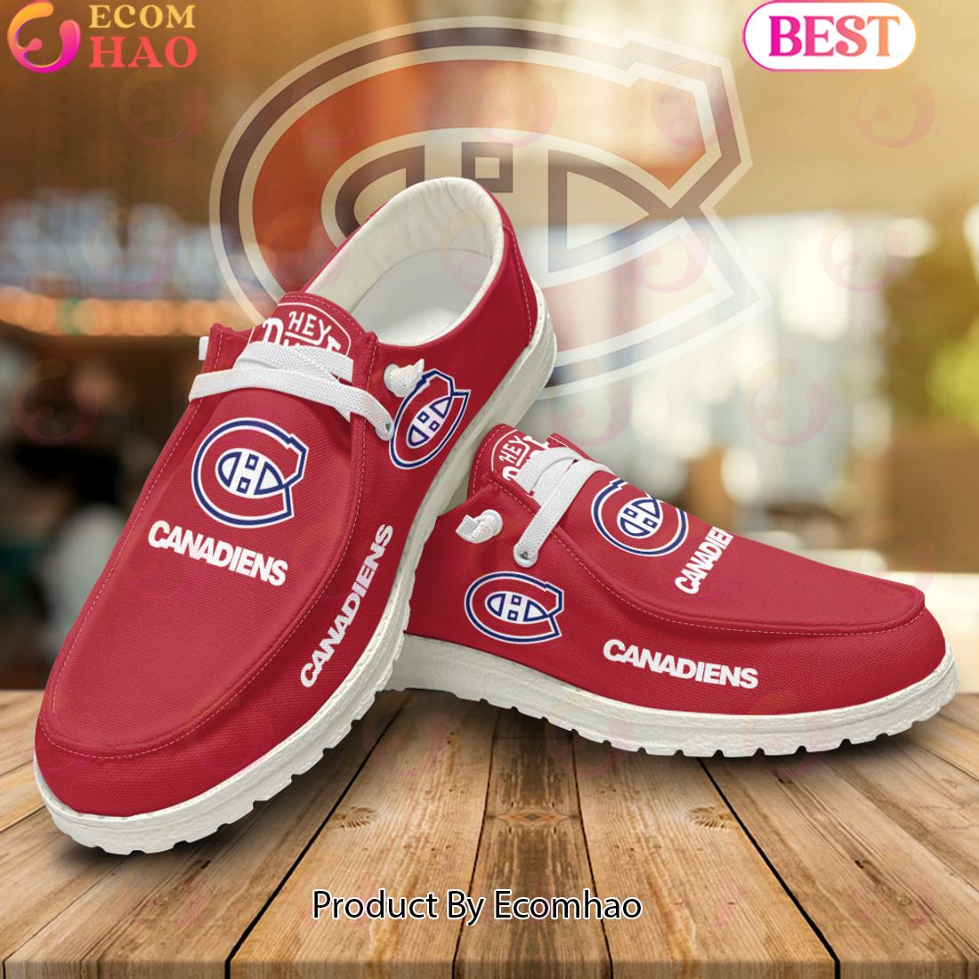 footwearelite canadiens de montreal custom name hey dude shoes 6dokq