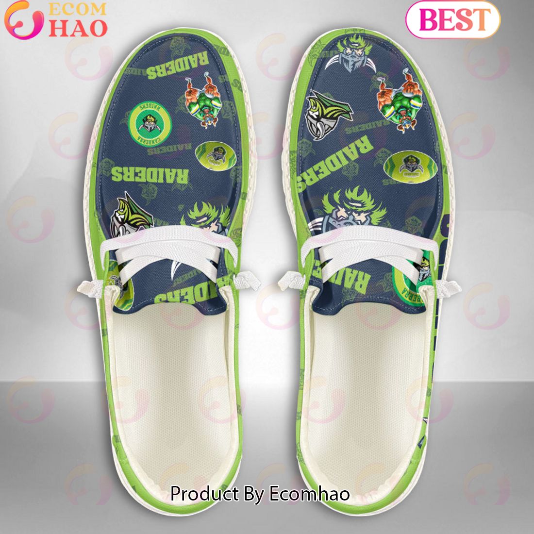 footwearelite canberra raiders custom name hey dude shoes p0x0d