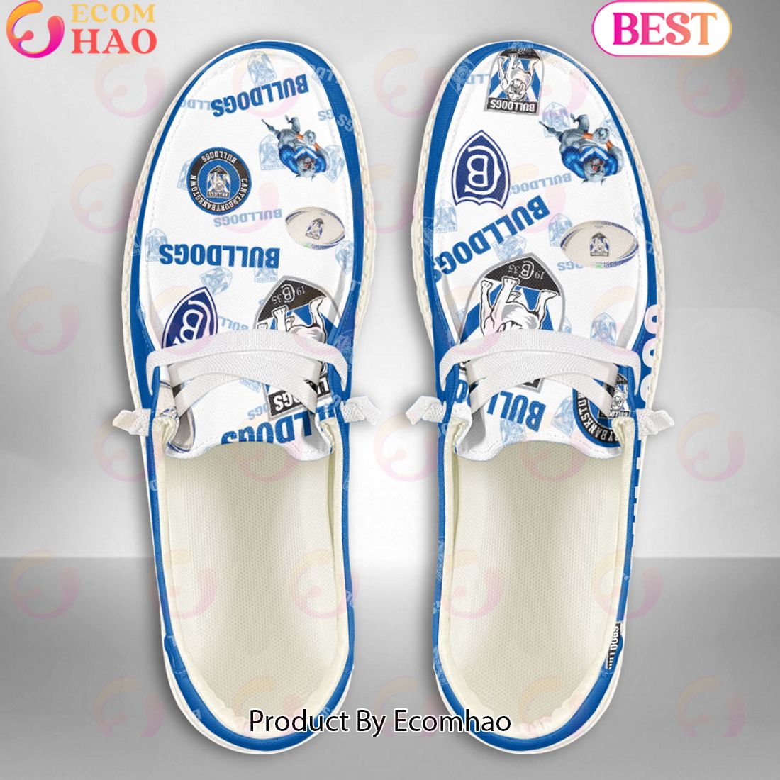 footwearelite canterbury bankstown bulldogs custom name hey dude shoes nm11j