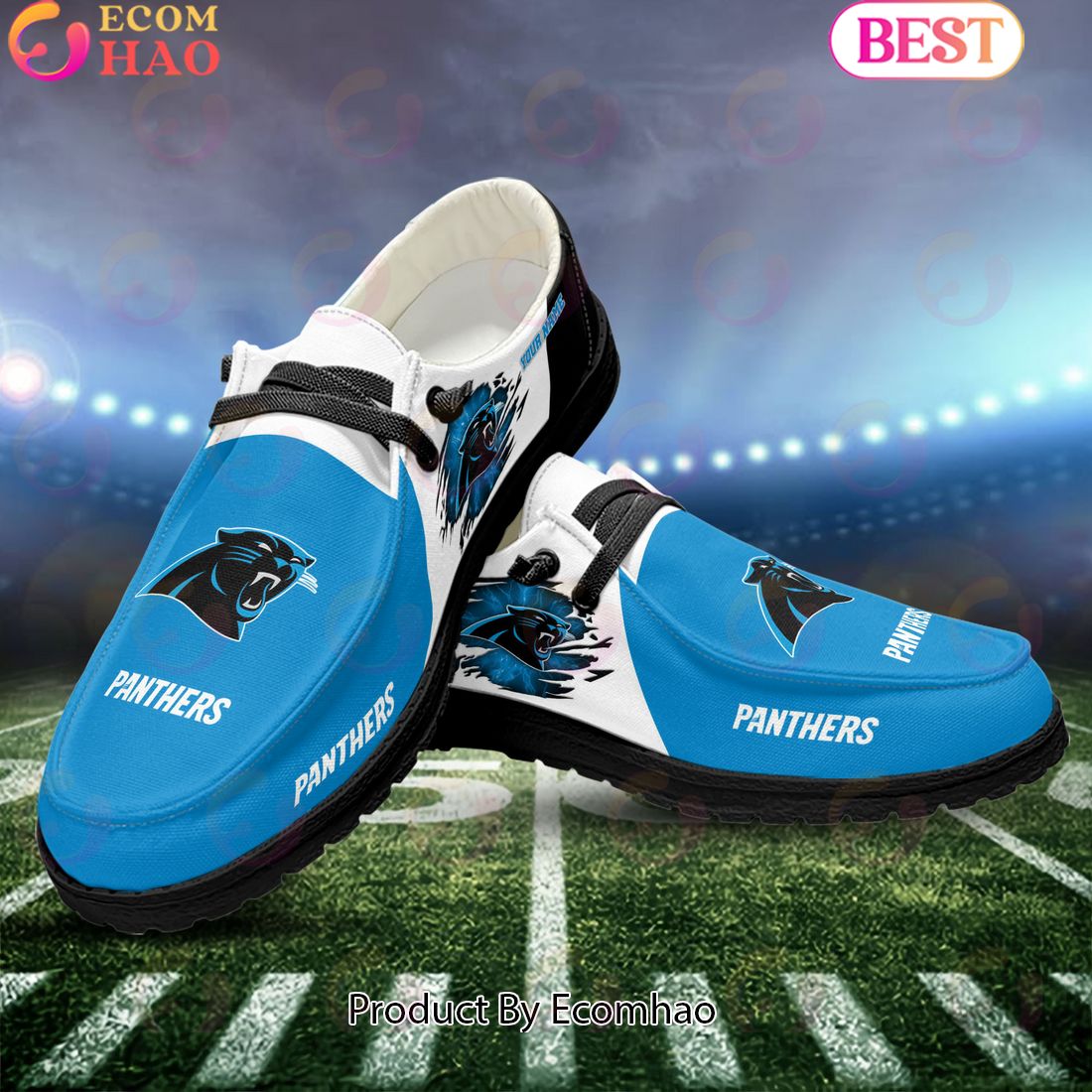 footwearelite carolina panthers custom name hey dude shoes f2h0w