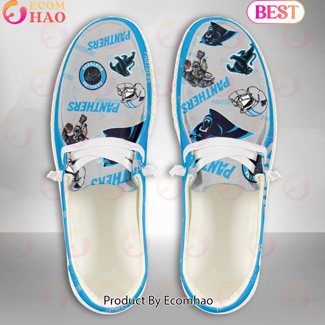 footwearelite carolina panthers custom name hey dude shoes qlojn