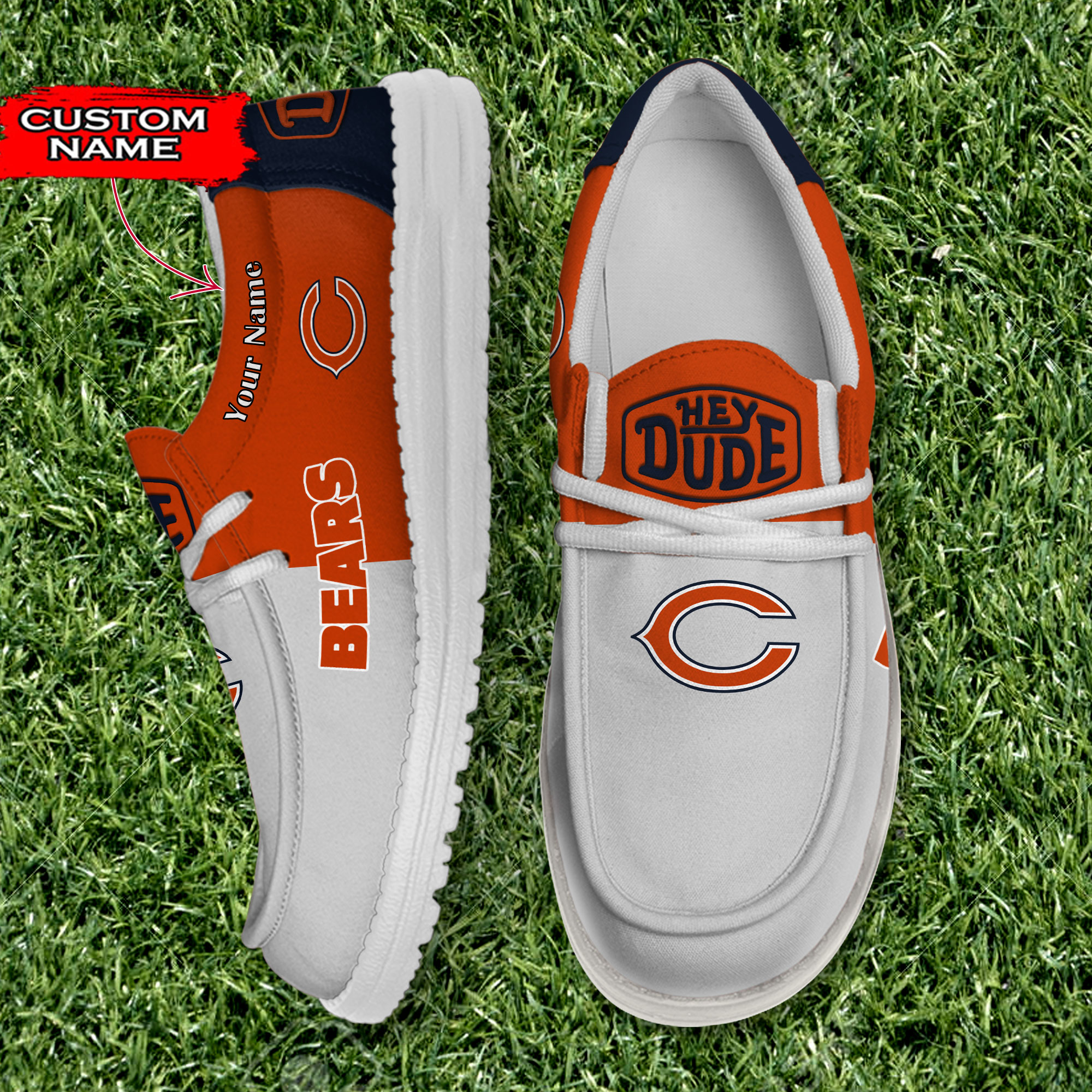 footwearelite chicago bears custom name hey dude shoes 8xfsh