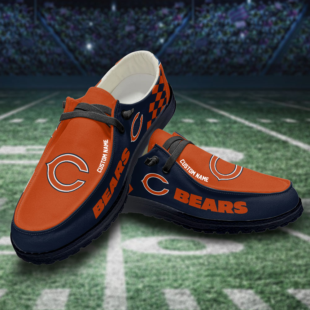 footwearelite chicago bears custom name hey dude shoes hr19d