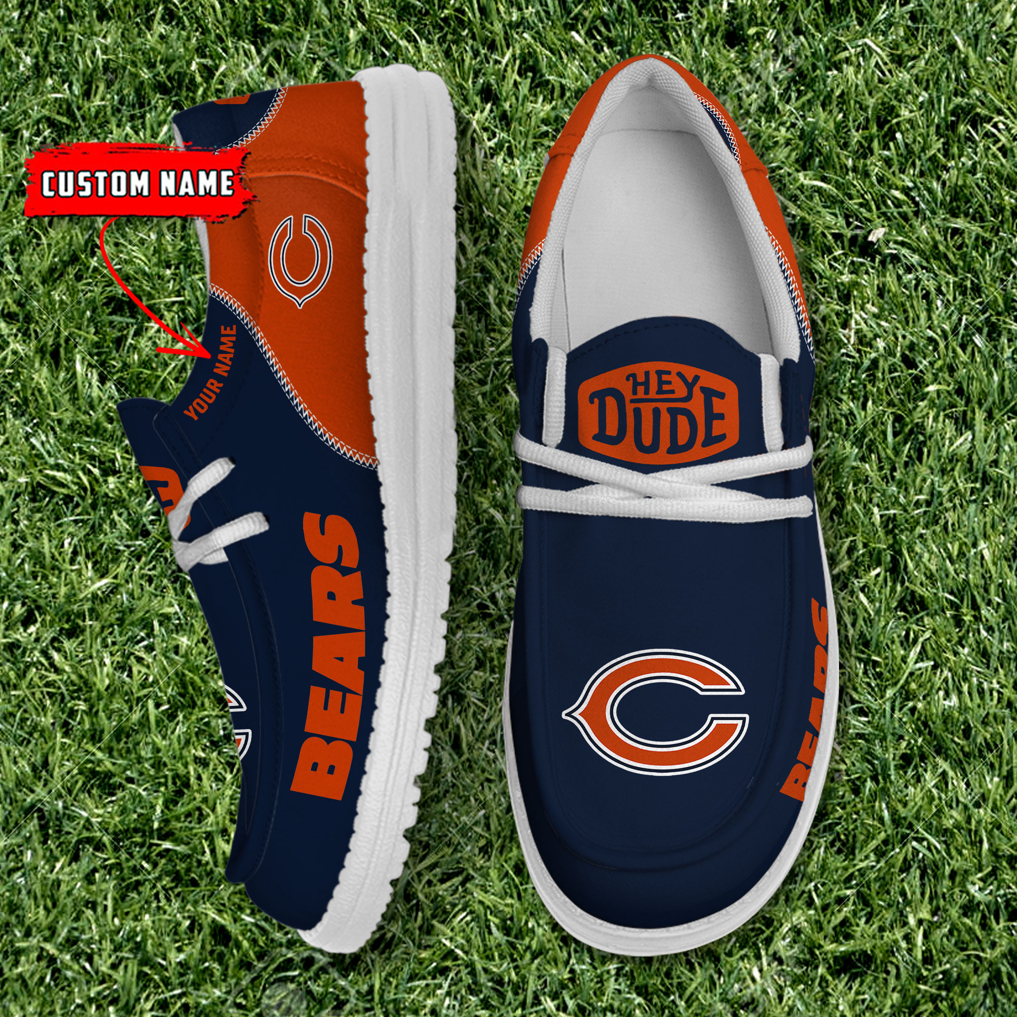 footwearelite chicago bears custom name hey dude shoes nf4sj