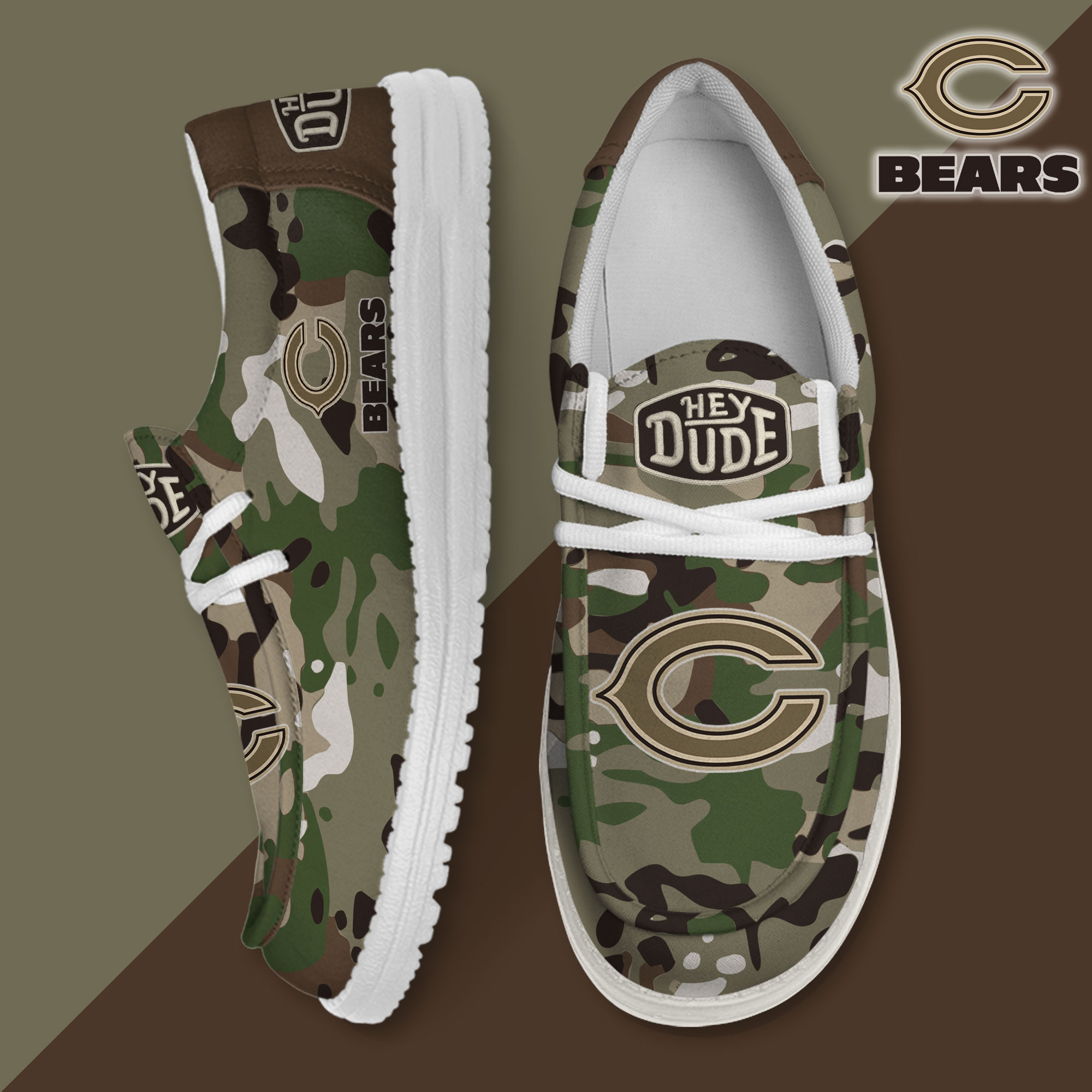 footwearelite chicago bears custom name hey dude shoes ttxnk