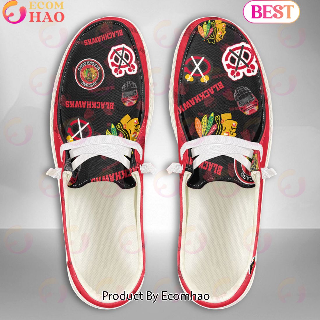 footwearelite chicago blackhawks custom name hey dude shoes gwjzg