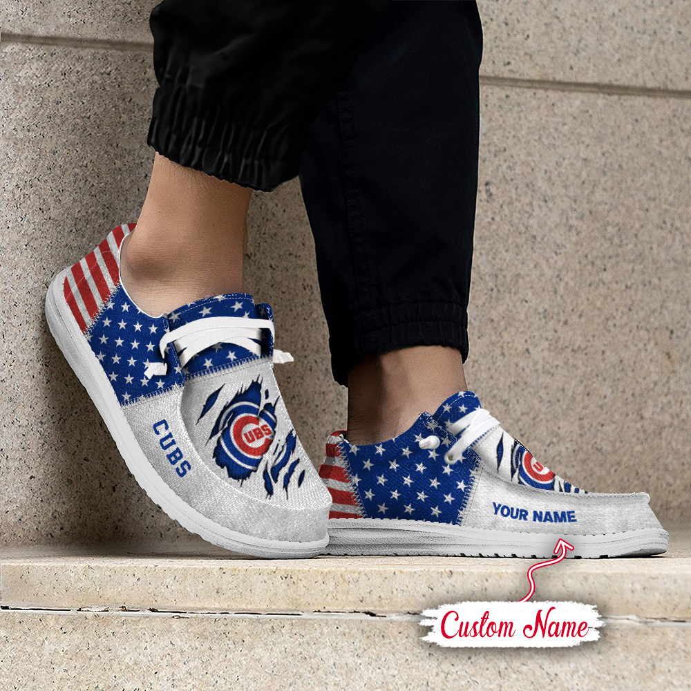 footwearelite chicago cubs custom name hey dude shoes 1wldi