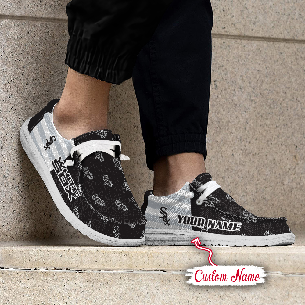 footwearelite chicago white sox custom name hey dude shoes g4kxl