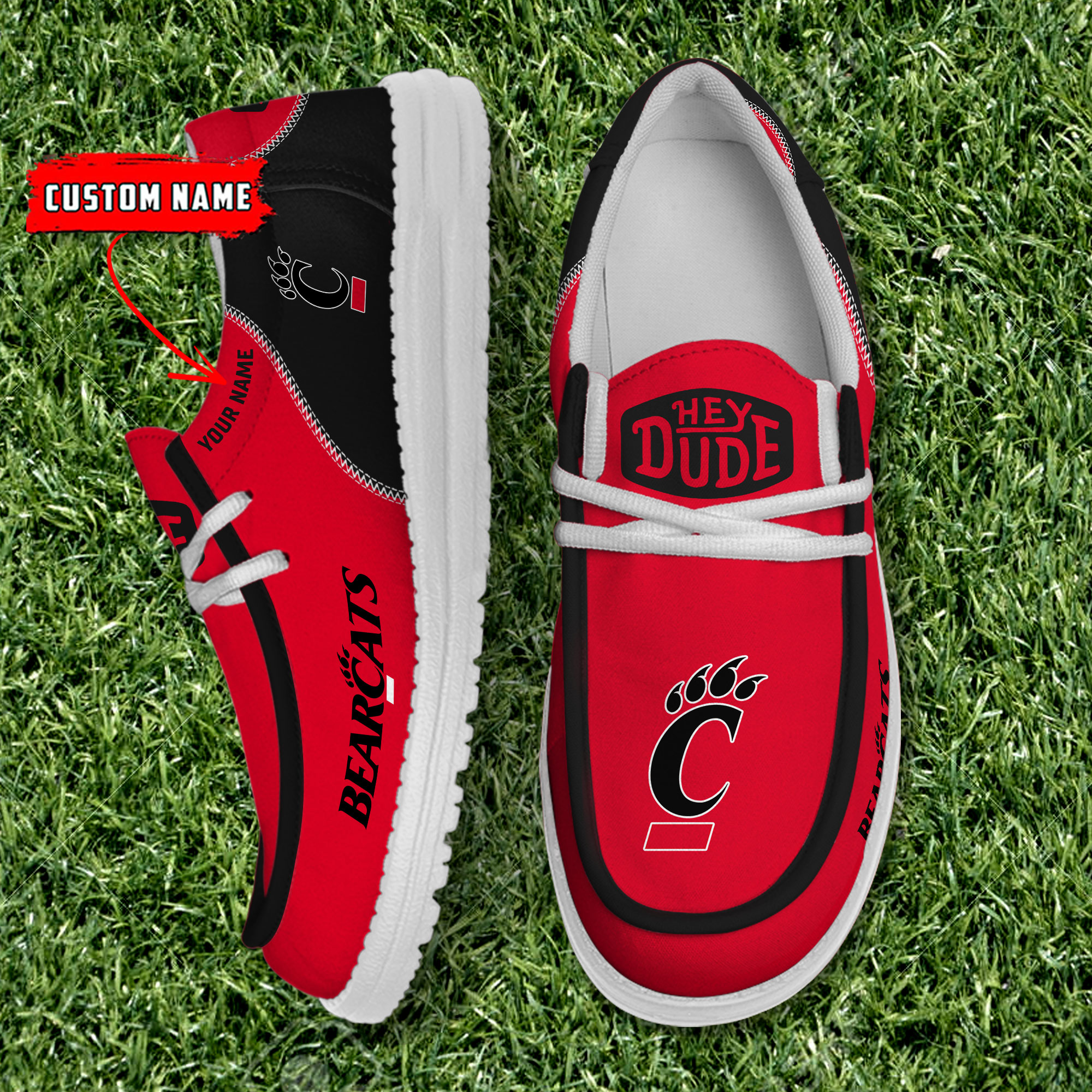 footwearelite cincinnati bearcats custom name hey dude shoes ewppj