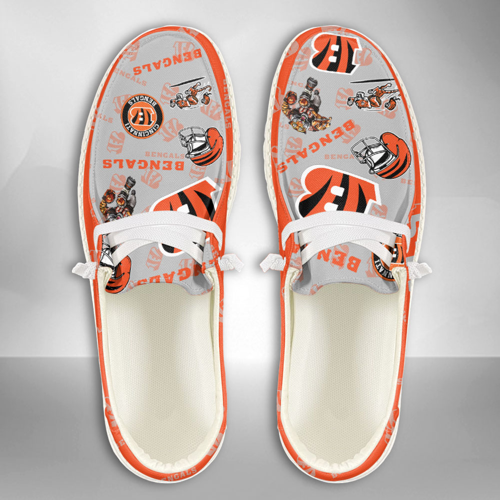 footwearelite cincinnati bengals custom name hey dude shoes 2qtfw