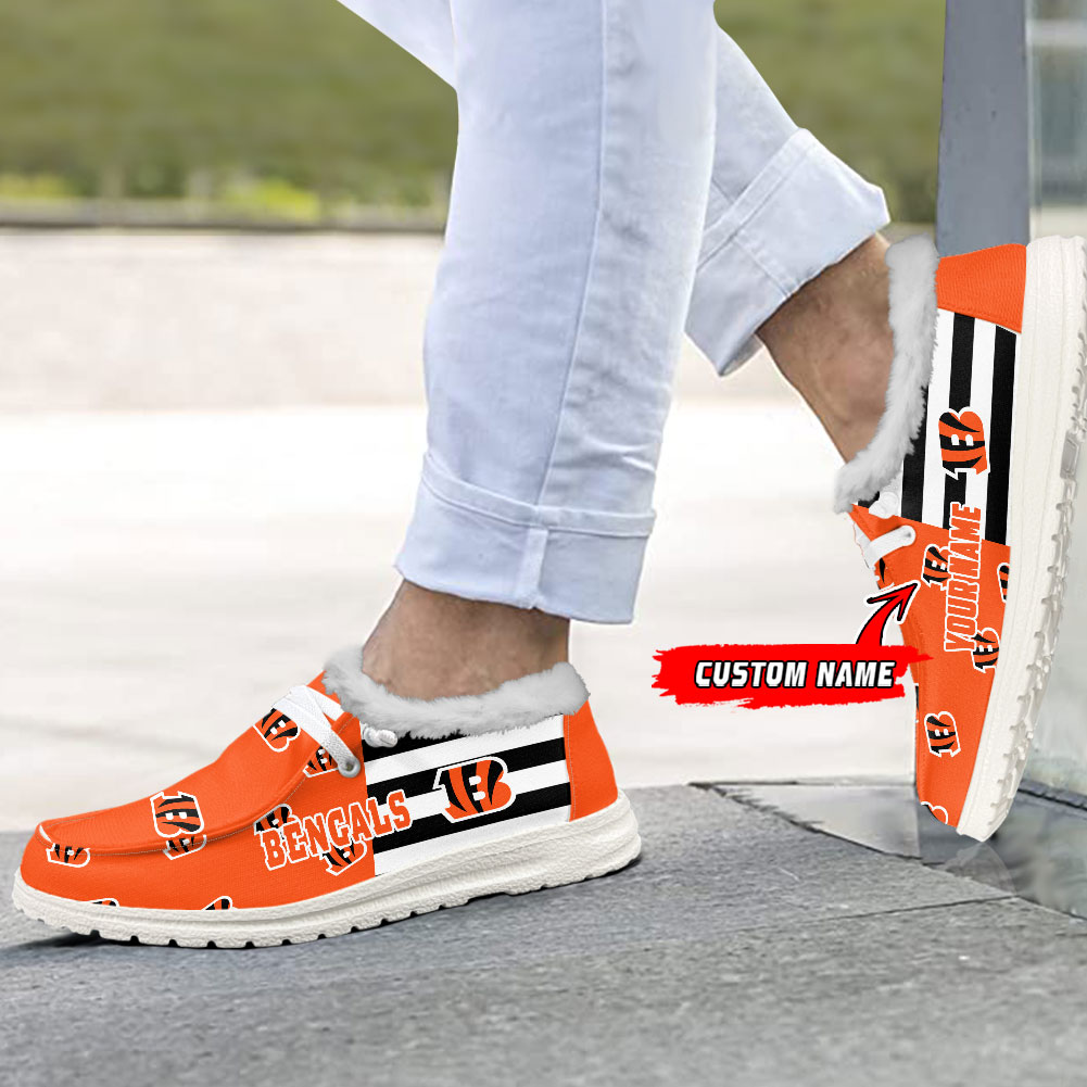 footwearelite cincinnati bengals custom name hey dude shoes krhmi