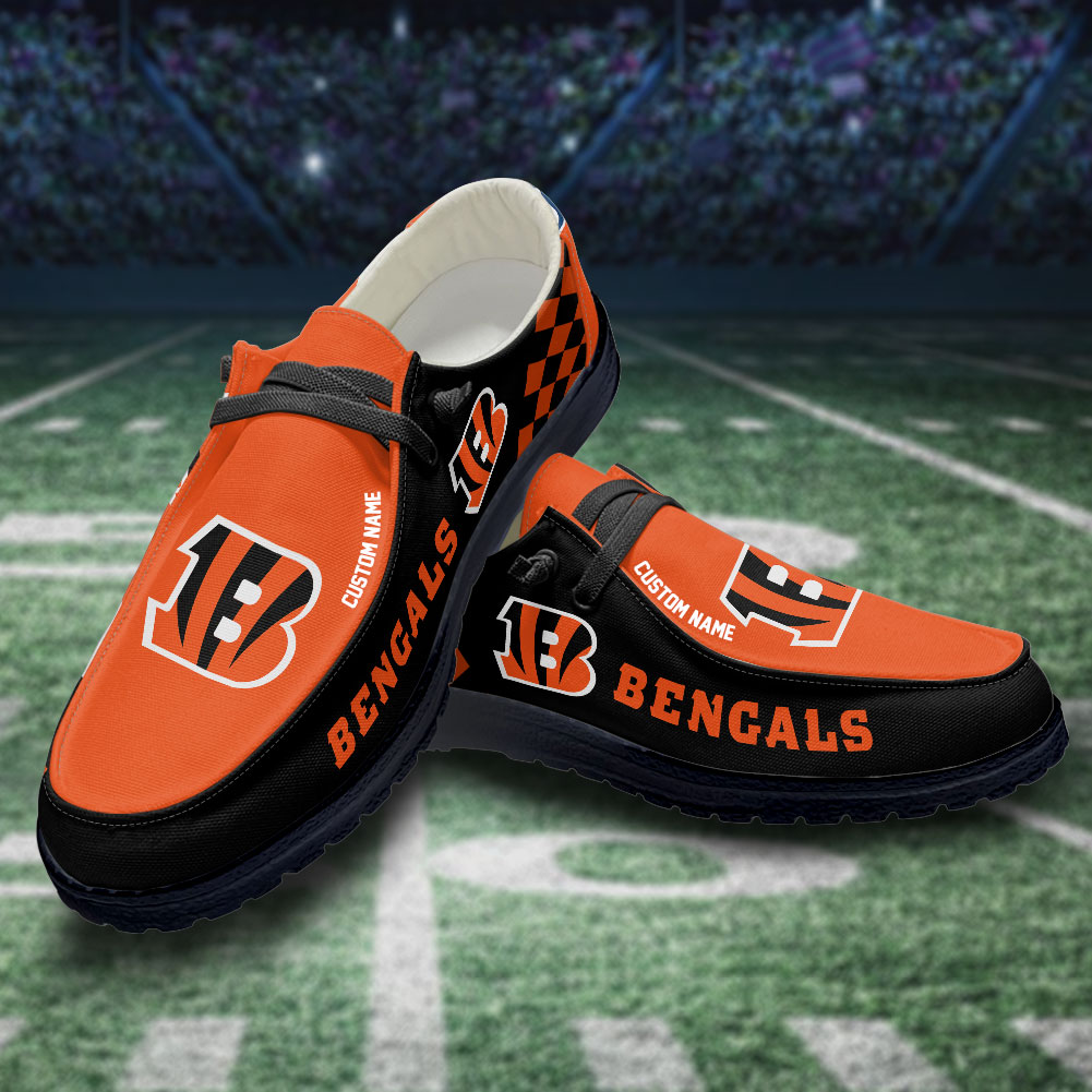 footwearelite cincinnati bengals custom name hey dude shoes xekq1