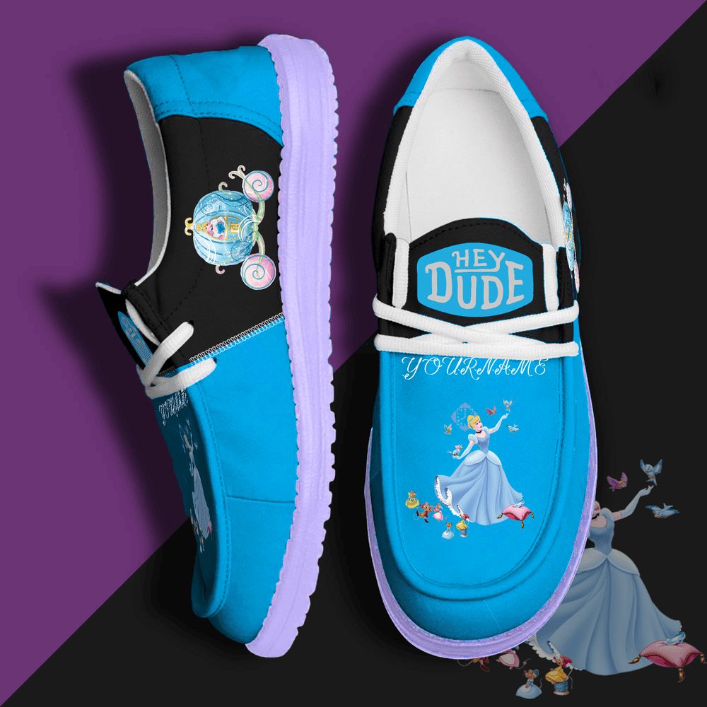 footwearelite cinderella custom name hey dude shoes hie8s