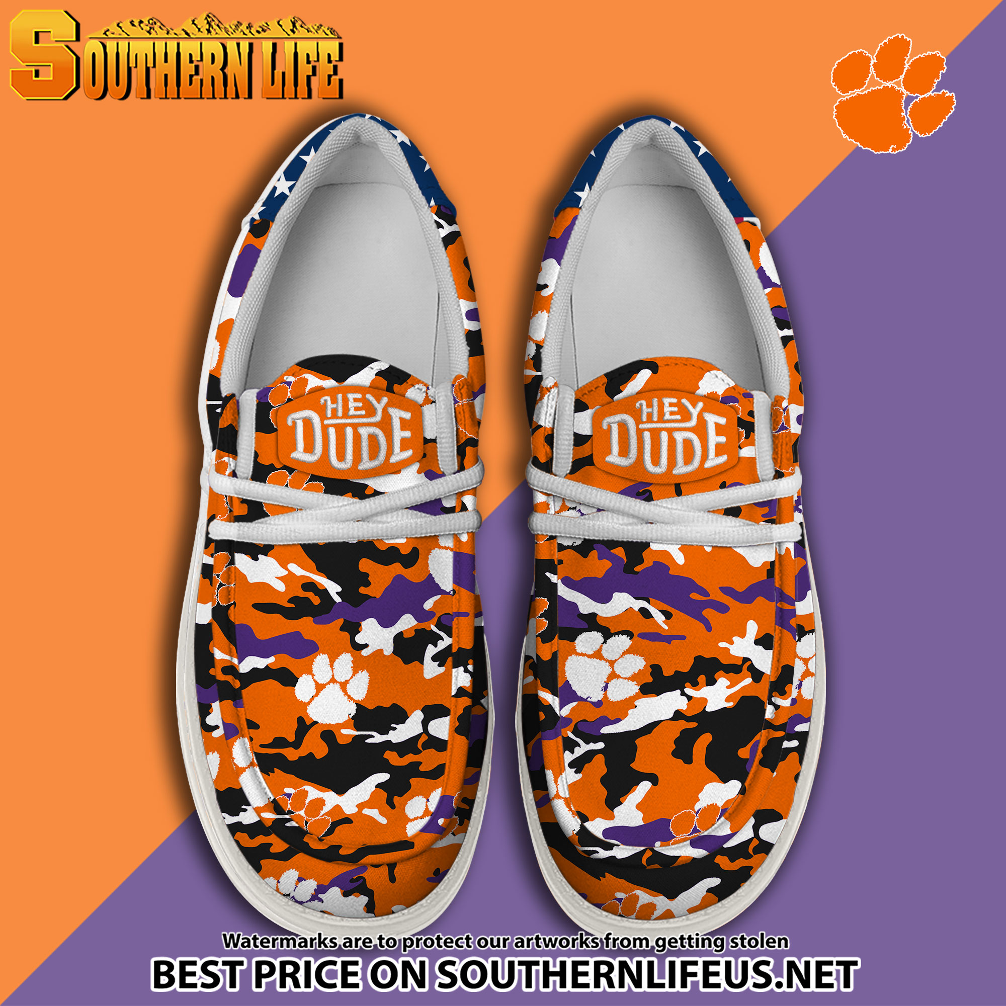 footwearelite clemson tigers custom name hey dude shoes hjcpa