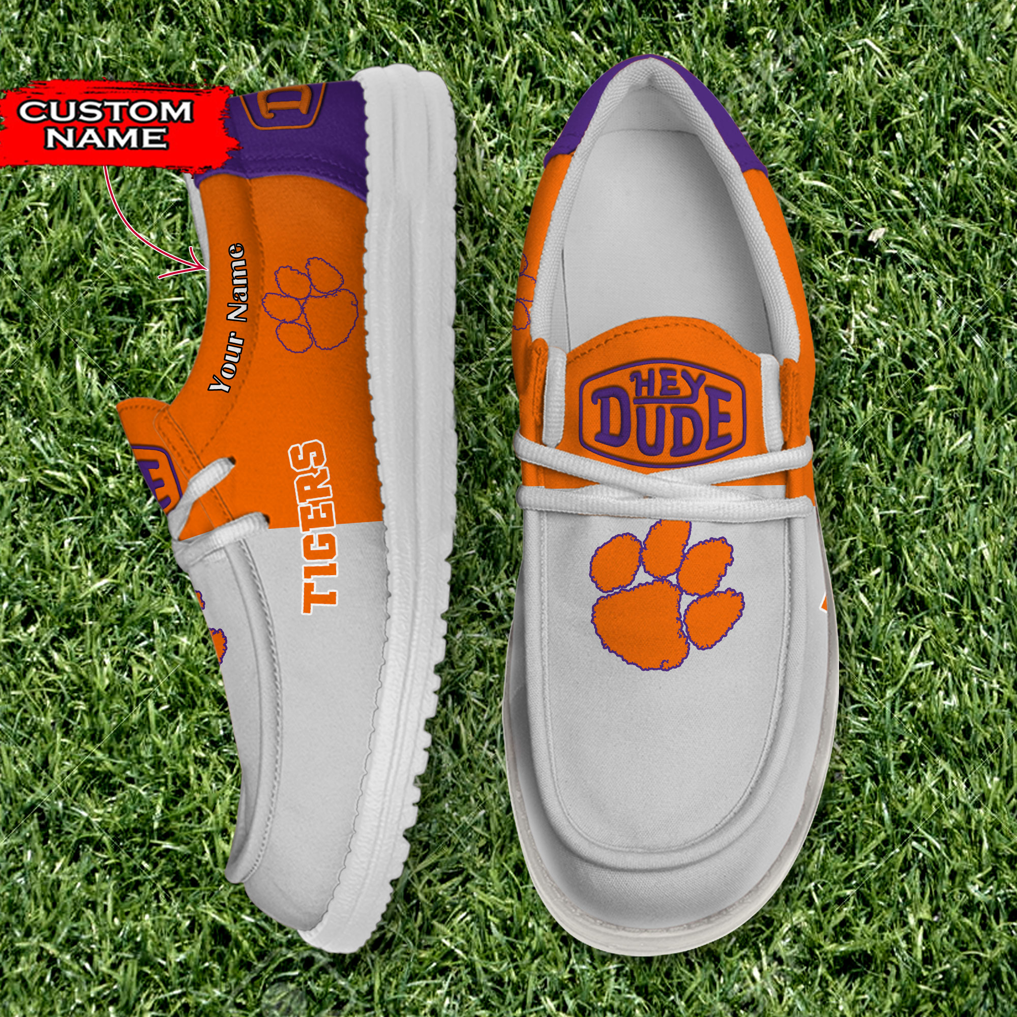 footwearelite clemson tigers custom name hey dude shoes i0wjf