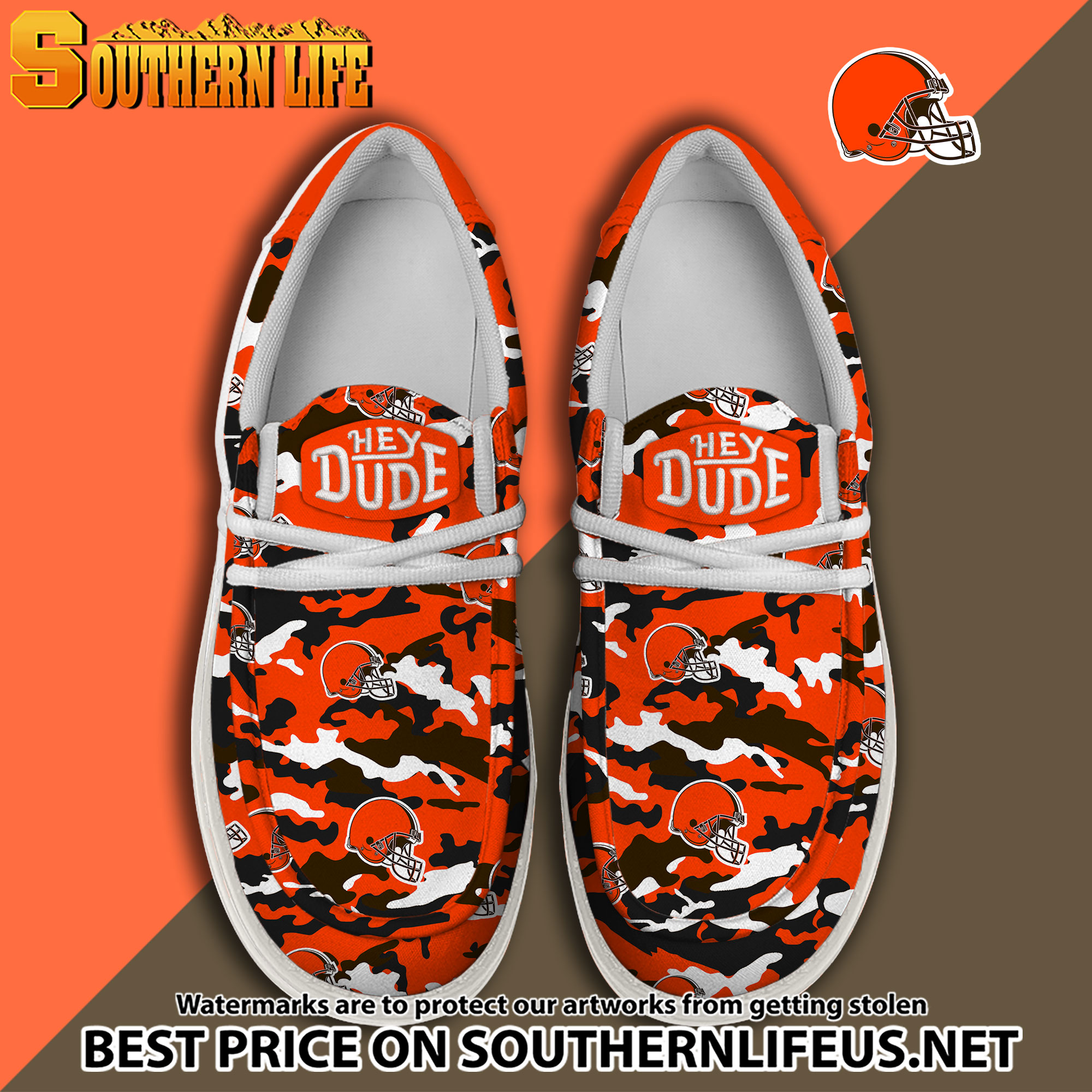 footwearelite cleveland browns custom name hey dude shoes broup