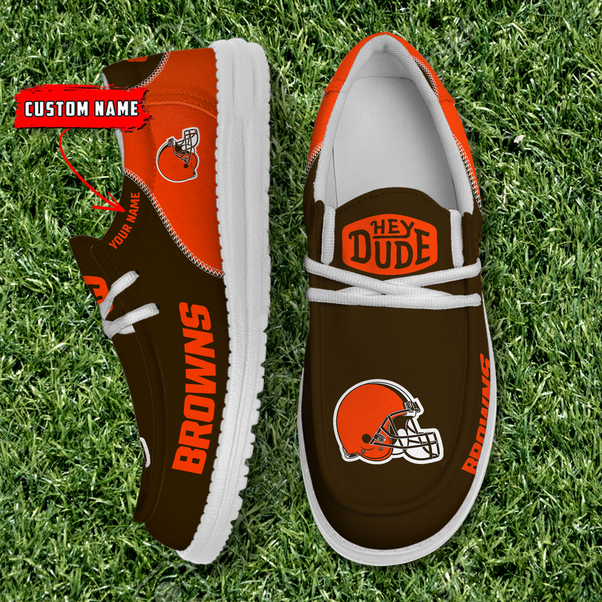 footwearelite cleveland browns custom name hey dude shoes eglez