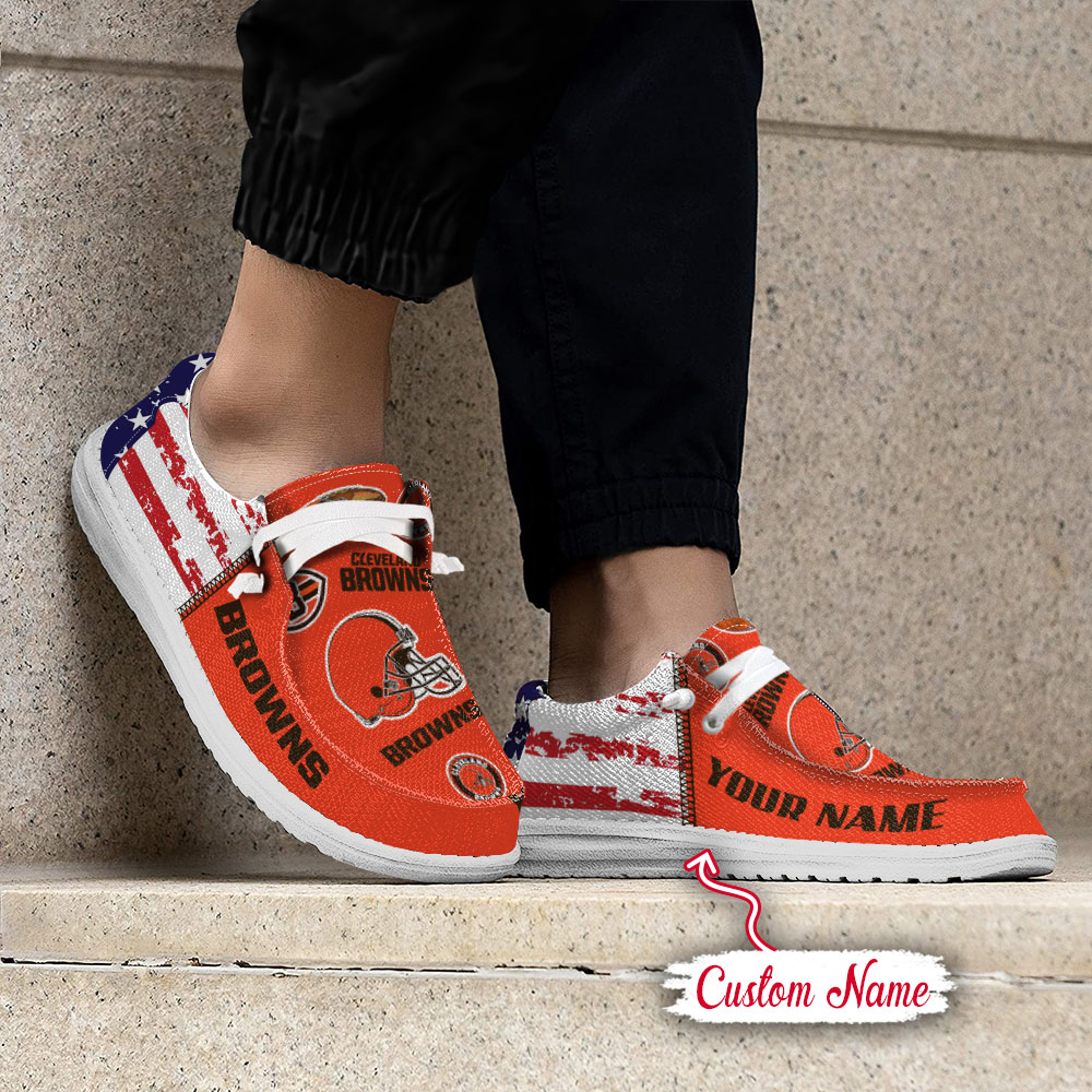 footwearelite cleveland browns custom name hey dude shoes f7dzk